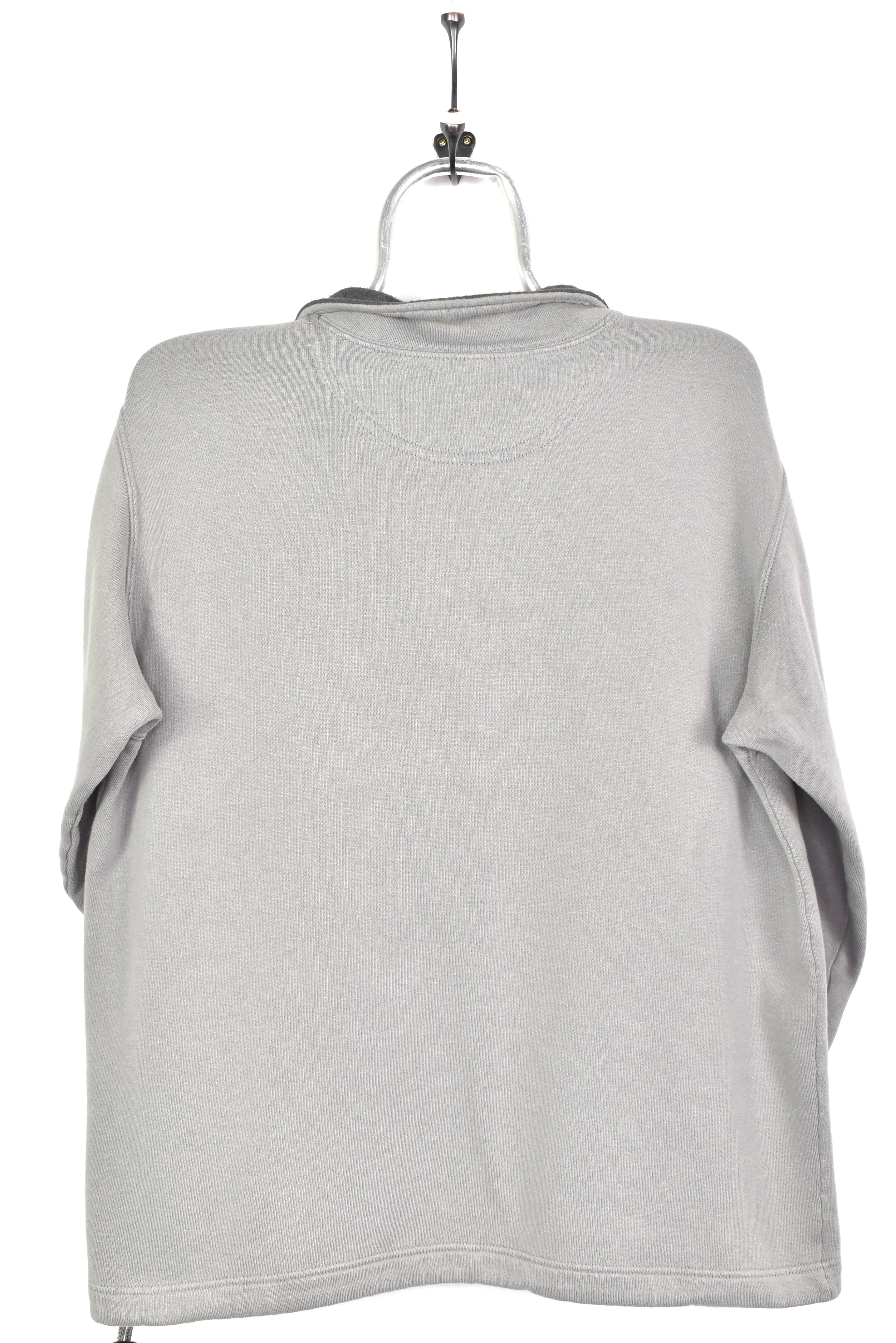 VINTAGE CHAMPION EMBROIDERED GREY 1/4 ZIP SWEATSHIRT | MEDIUM CHAMPION