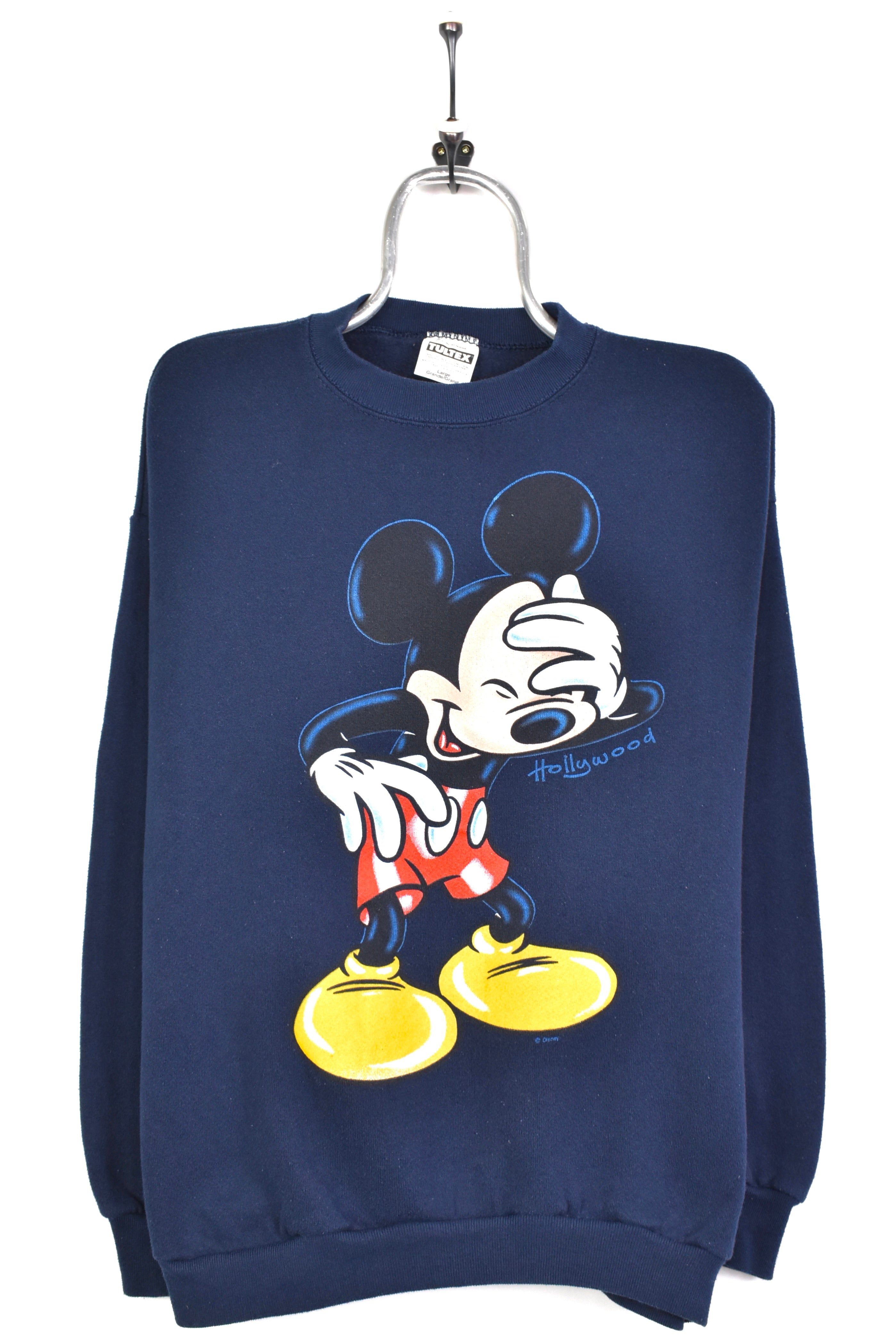 Vintage Mickey Mouse sweatshirt, navy blue Disney crewneck - AU Medium DISNEY / CARTOON