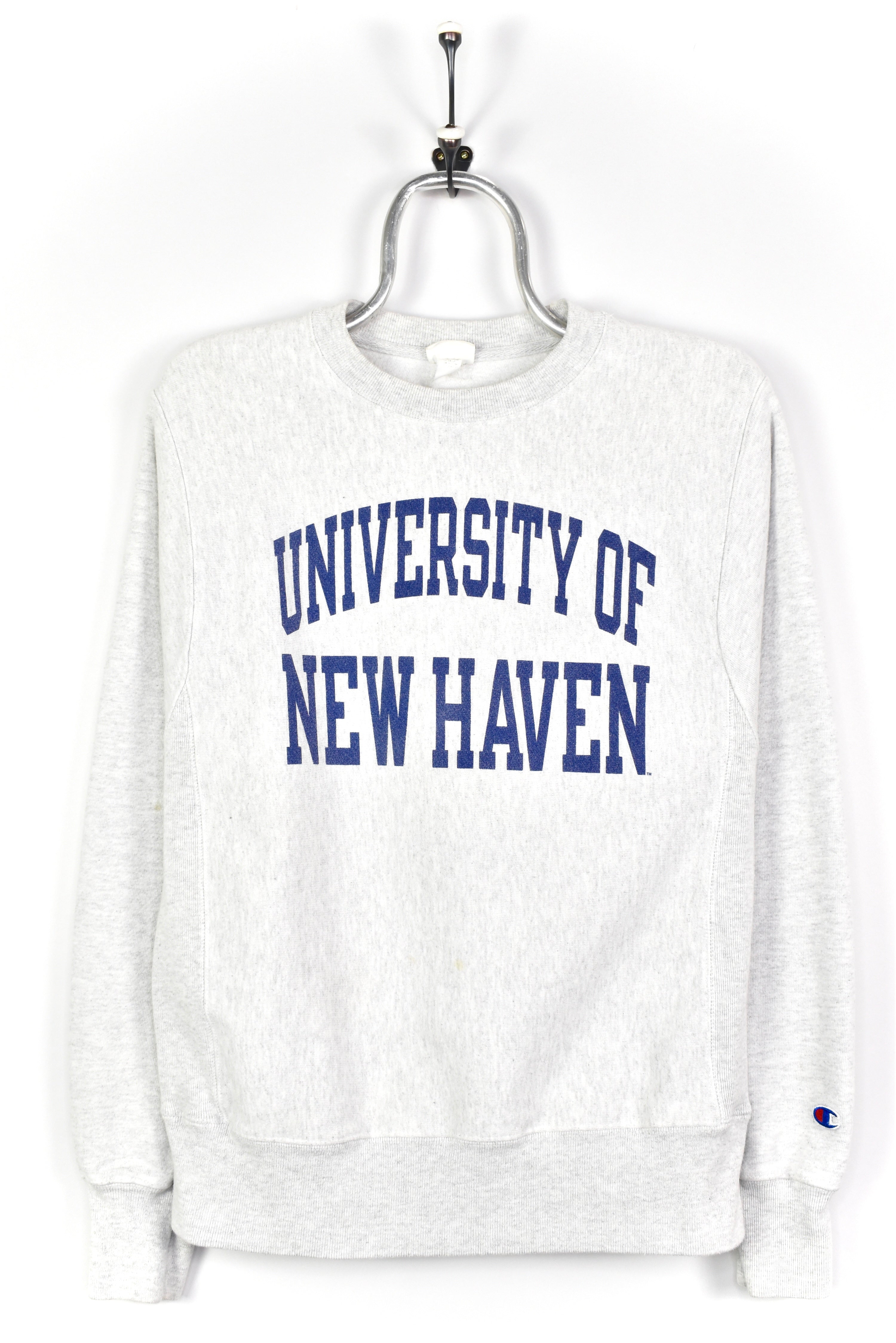 VINTAGE NEW HAVEN UNIVERSITY GREY SWEATSHIRT | SMALL COLLEGE