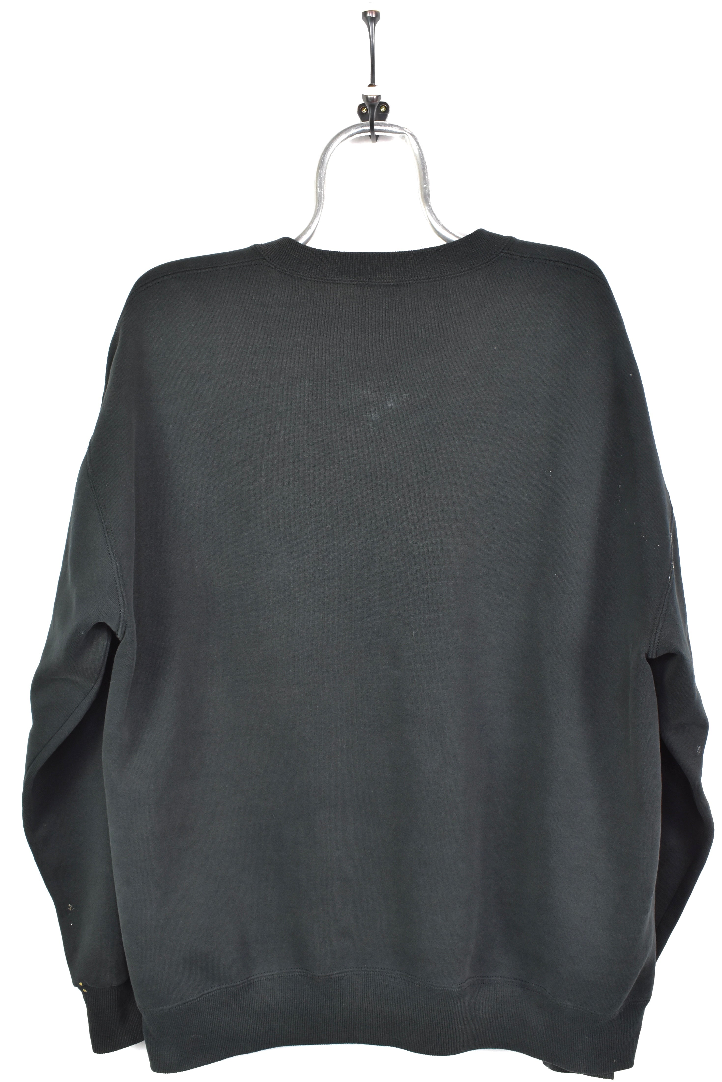 VINTAGE NFL PITTSBURGH STEELERS EMBROIDERED BLACK SWEATSHIRT | XL PRO SPORT