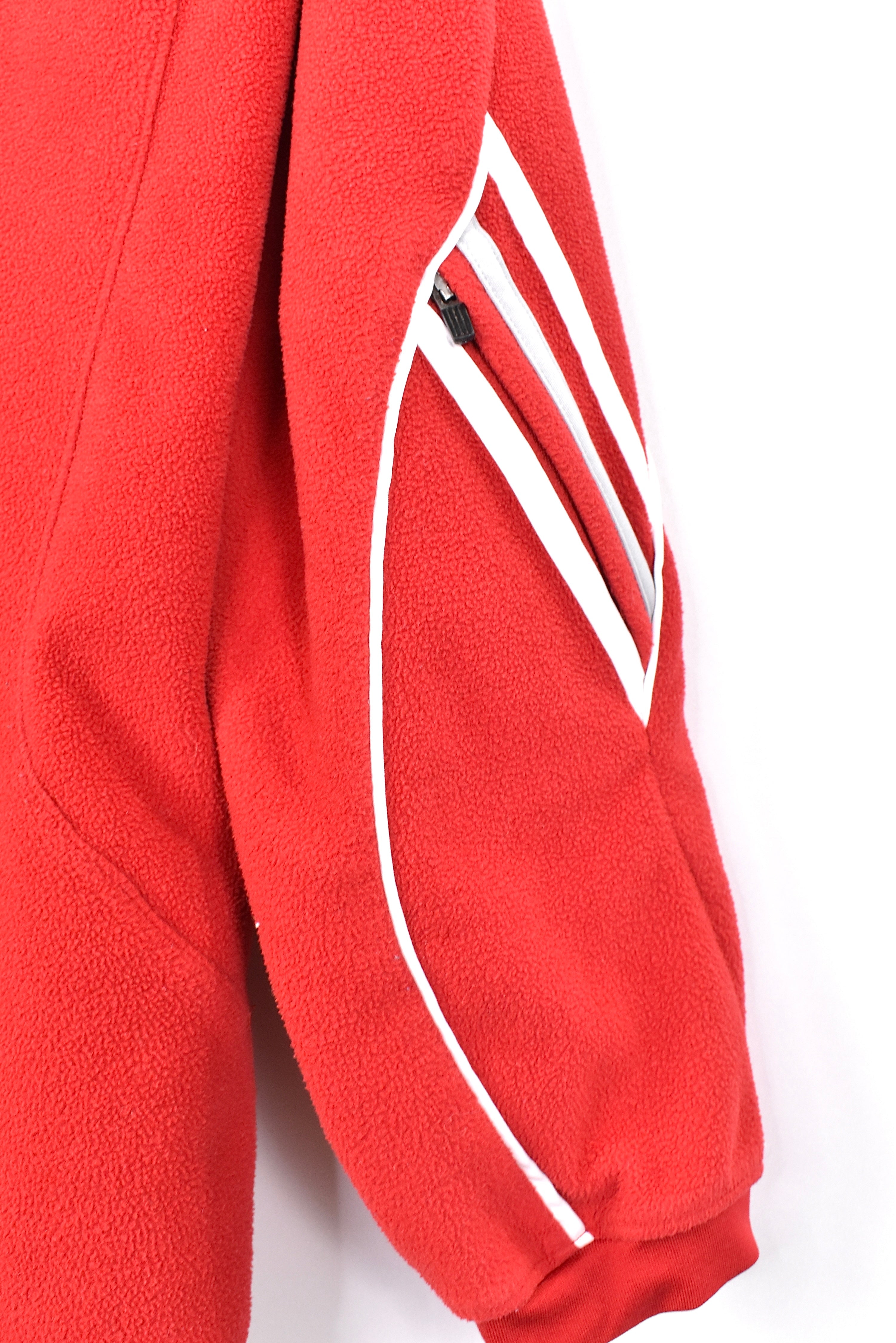 Vintage University of Wisconsin fleece, red embroidered sweatshirt - AU Medium COLLEGE