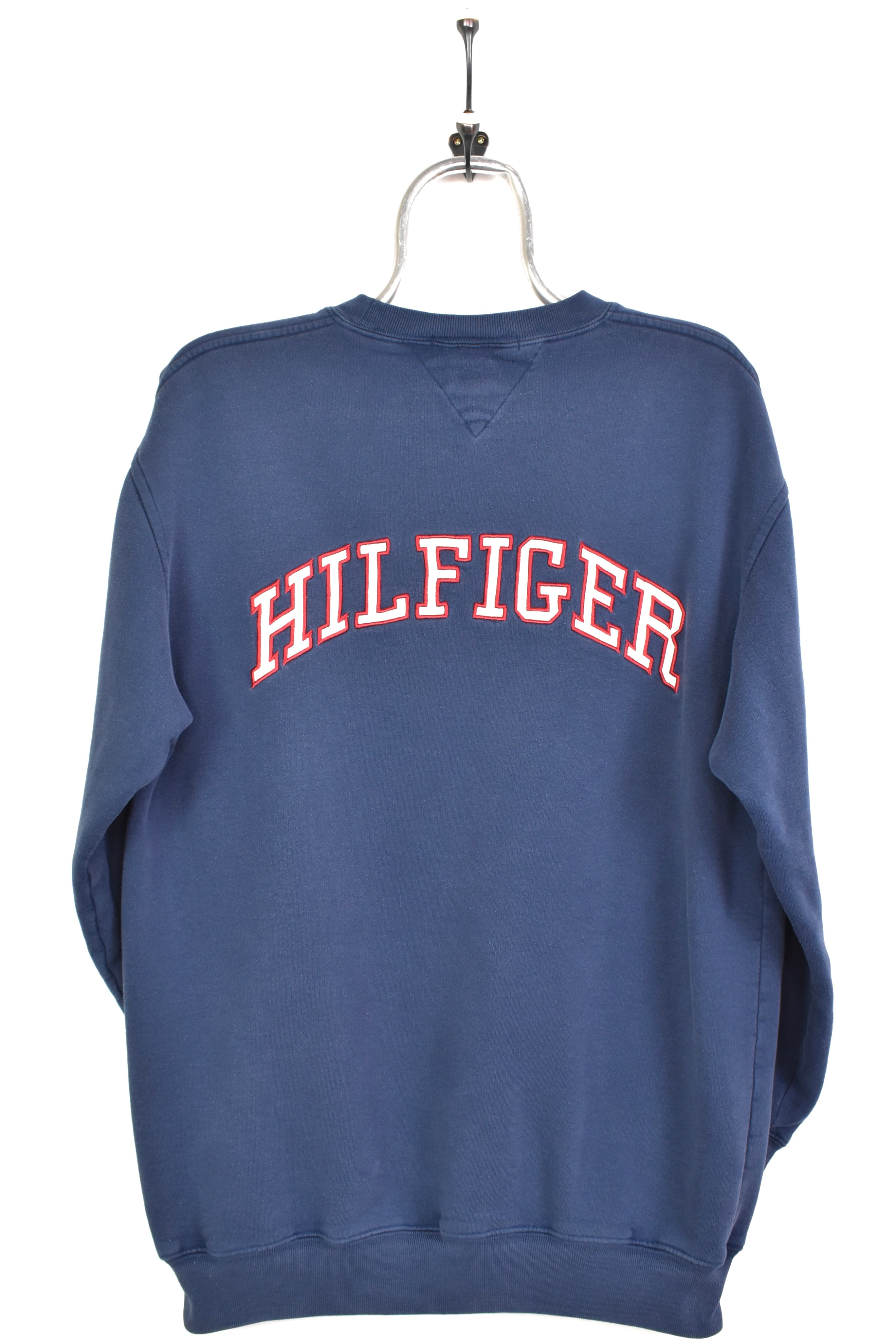 Vintage Tommy Hilfiger sweatshirt, navy blue embroidered crewneck - AU Large TOMMY HILFIGER