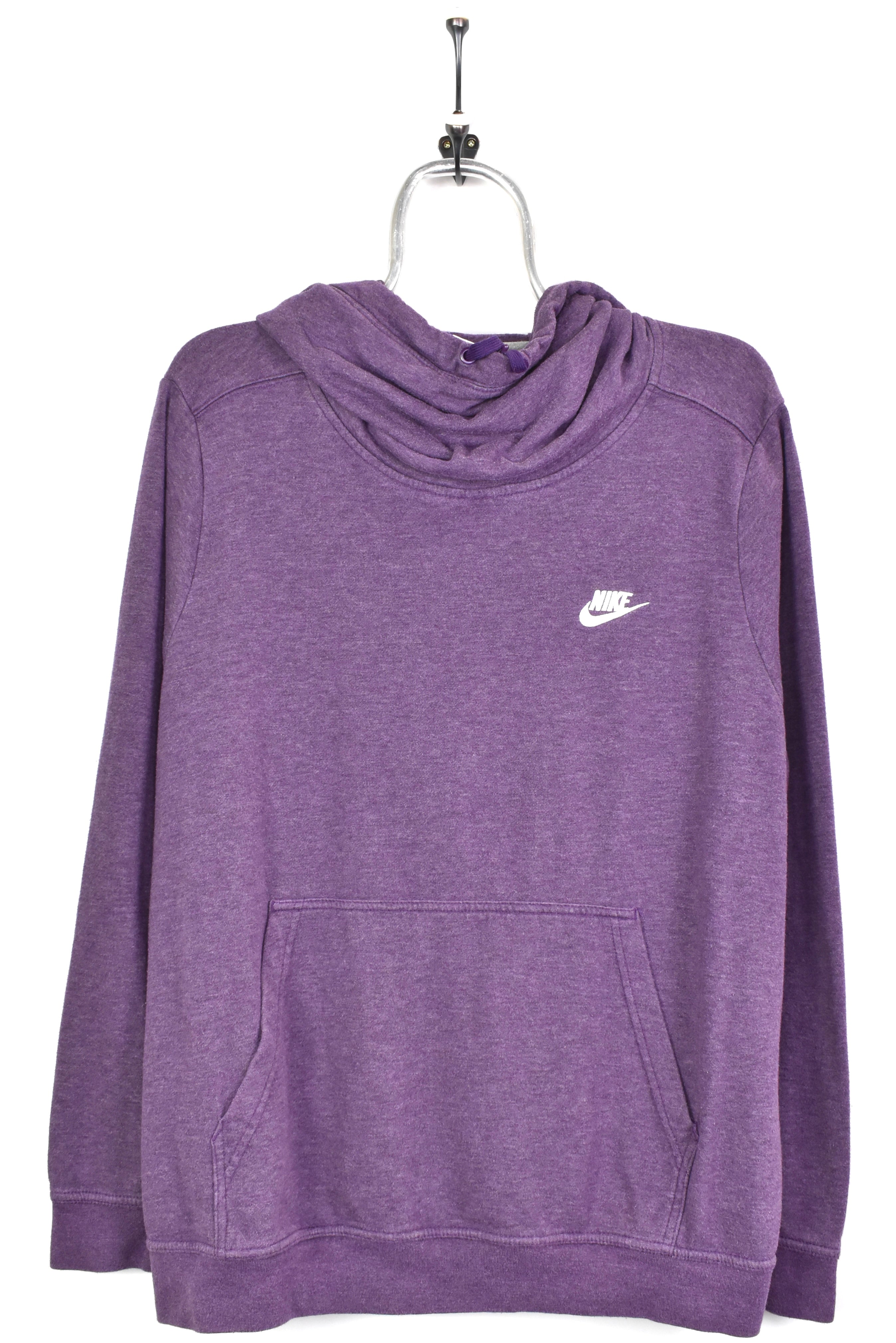 Vintage women's Nike hoodie, pullover embroidered sweatshirt - XXL, purple NIKE