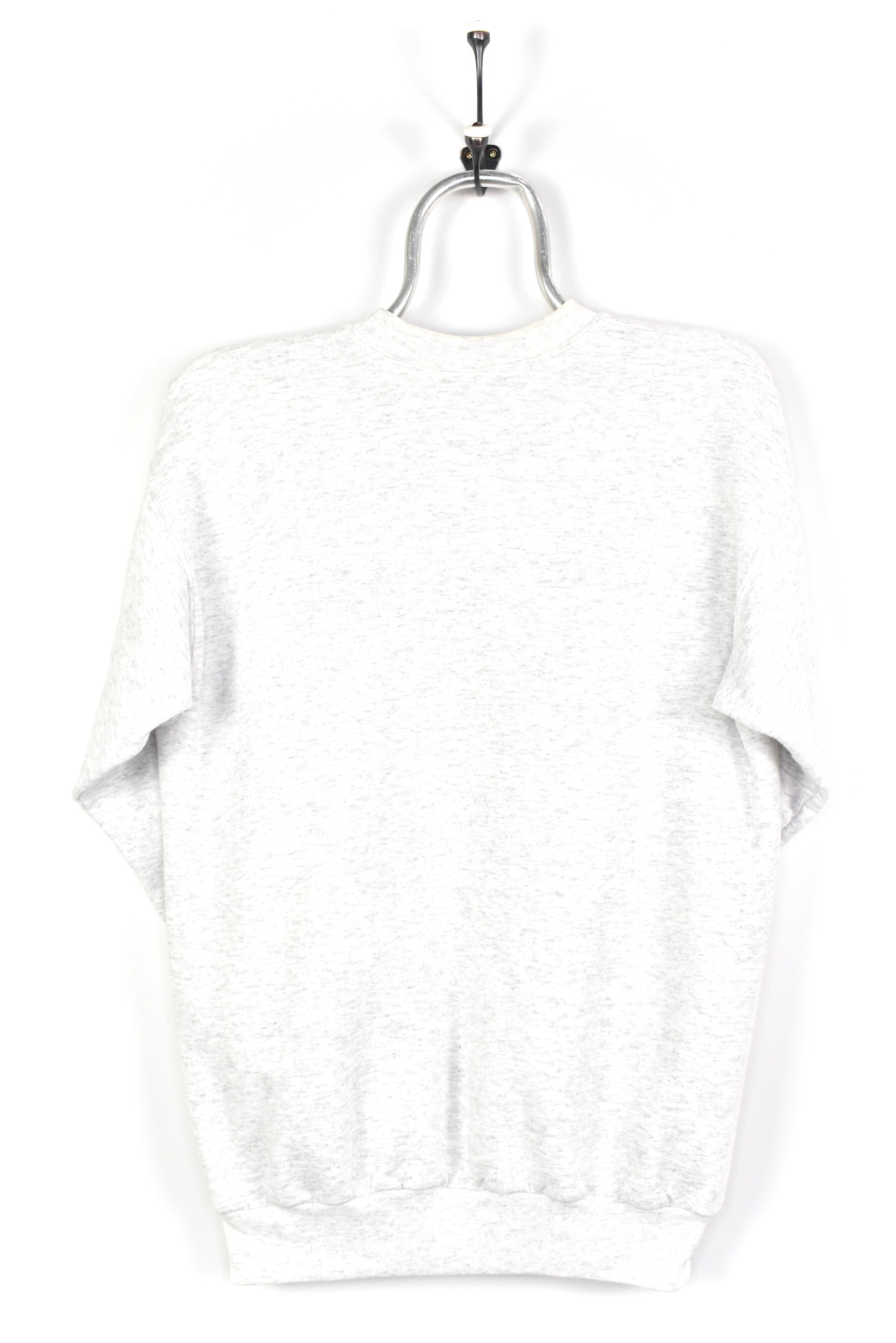 VINTAGE NASCAR EMBROIDERED GREY SWEATSHIRT | MEDIUM NASCAR / RACING