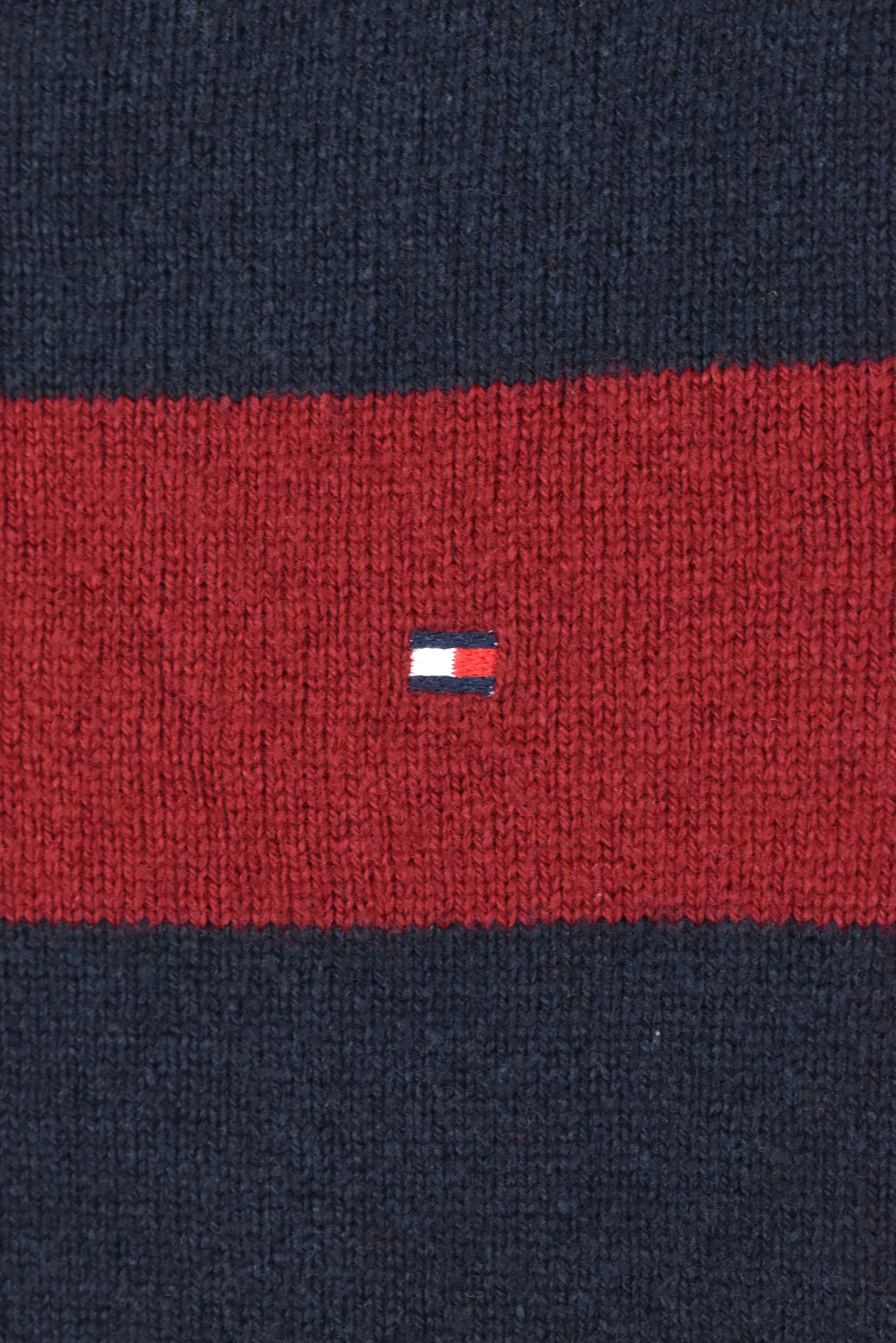 VINTAGE TOMMY HILFIGER STRIPED KNIT SWEATSHIRT | SMALL TOMMY HILFIGER