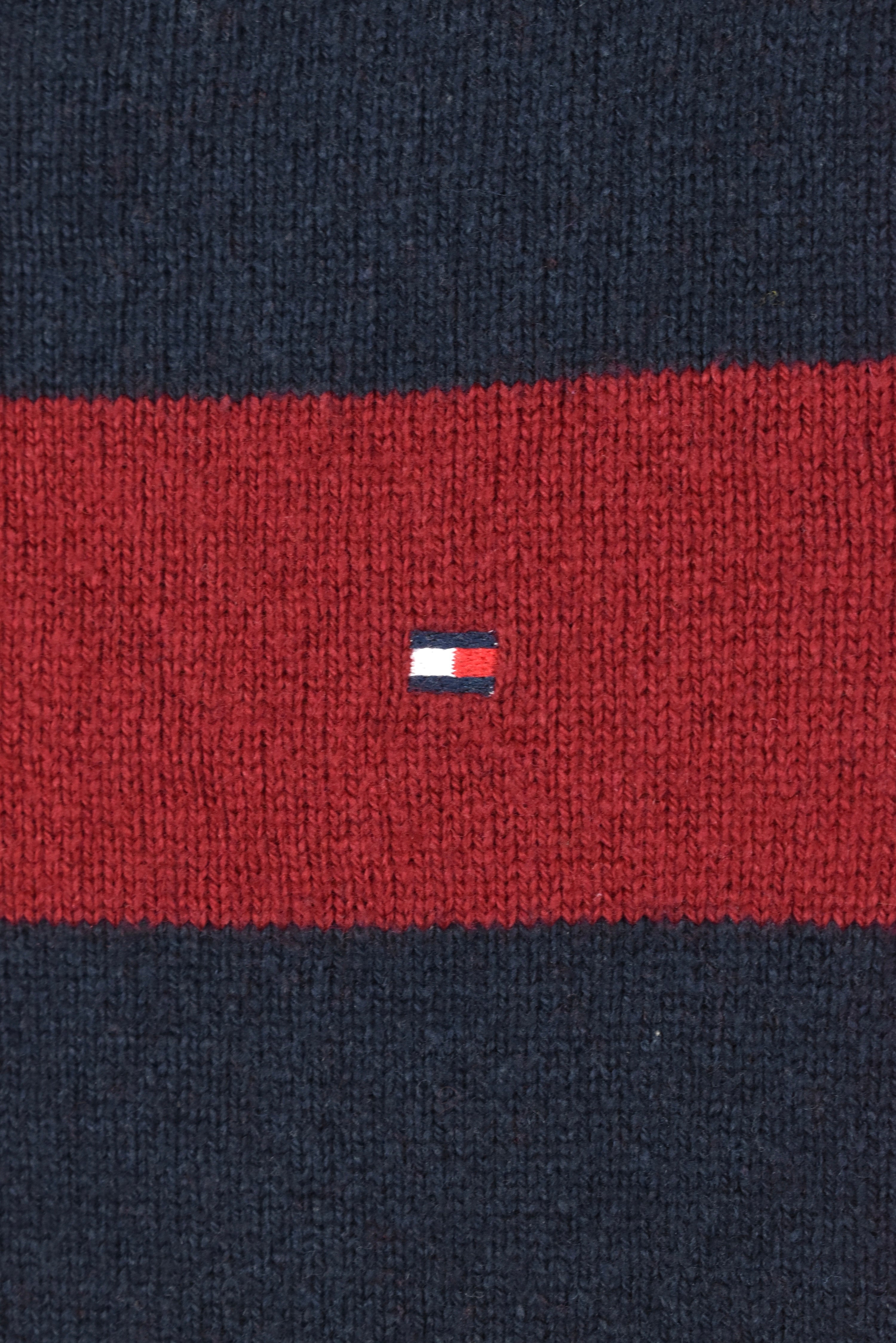 VINTAGE TOMMY HILFIGER STRIPED KNIT SWEATSHIRT | SMALL TOMMY HILFIGER