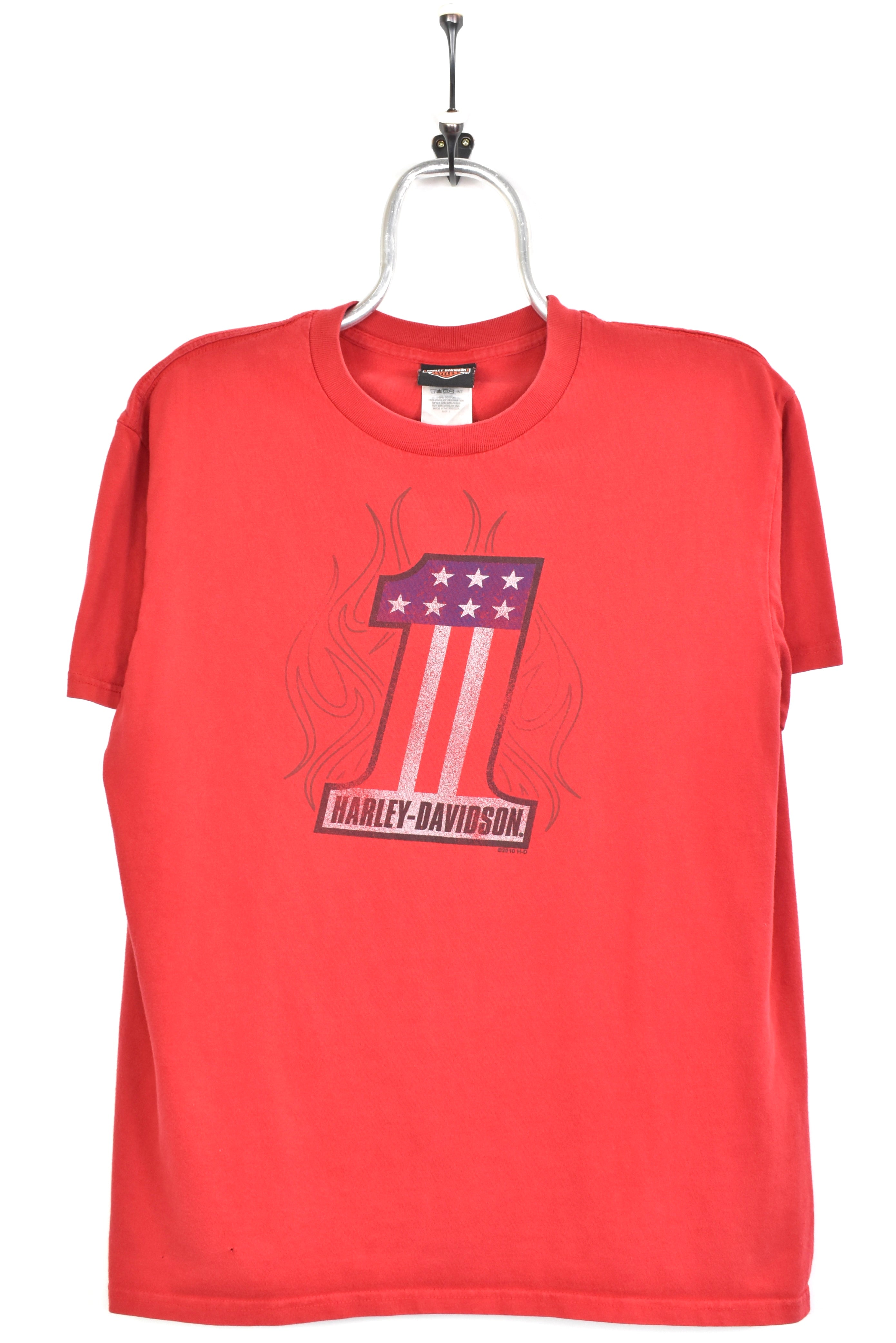 Modern Harley Davidson shirt, 2010 short sleeve graphic tee - medium, red HARLEY DAVIDSON