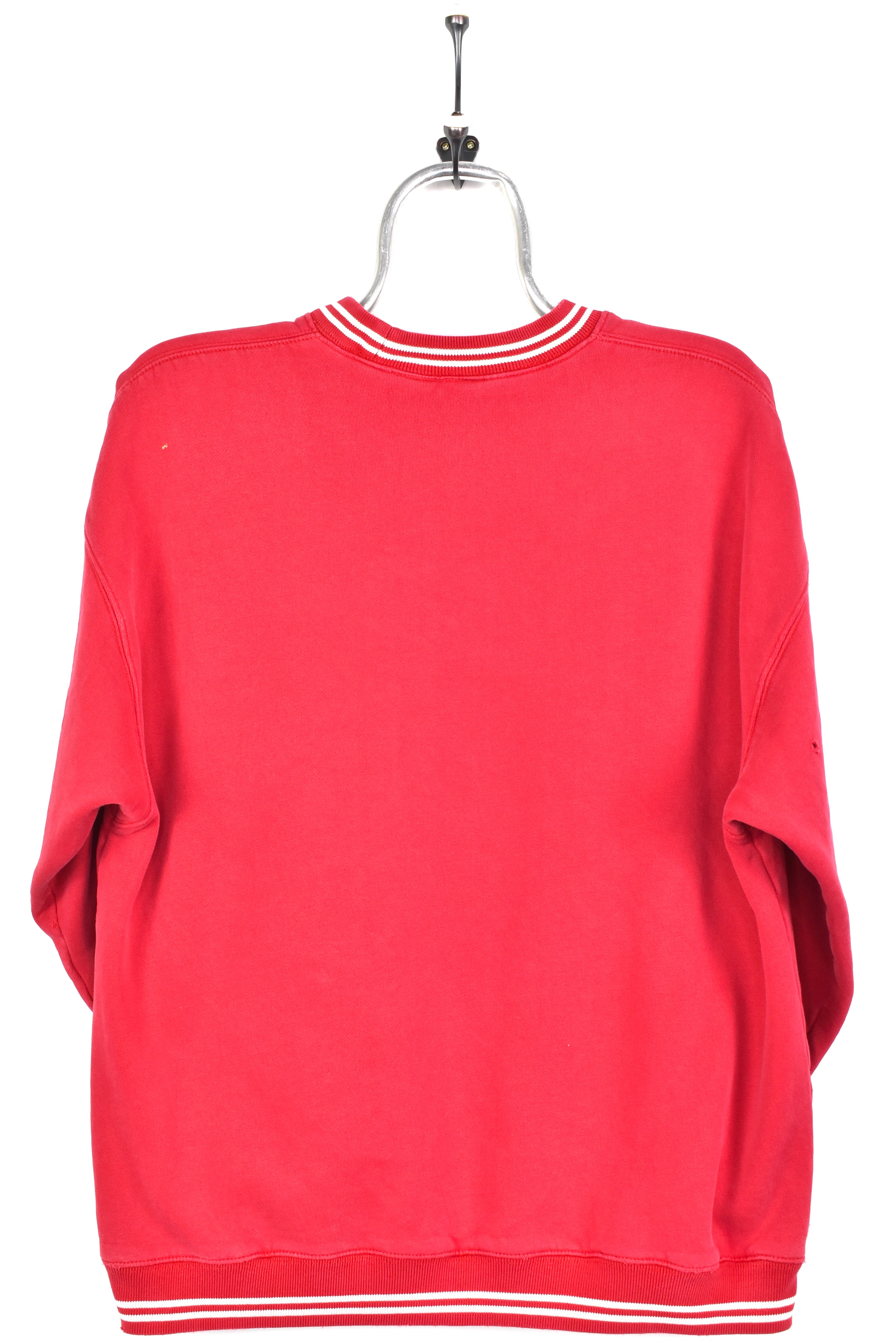 VINTAGE DISNEY MICKEY MOUSE EMBROIDERED RED SWEATSHIRT | LARGE DISNEY / CARTOON