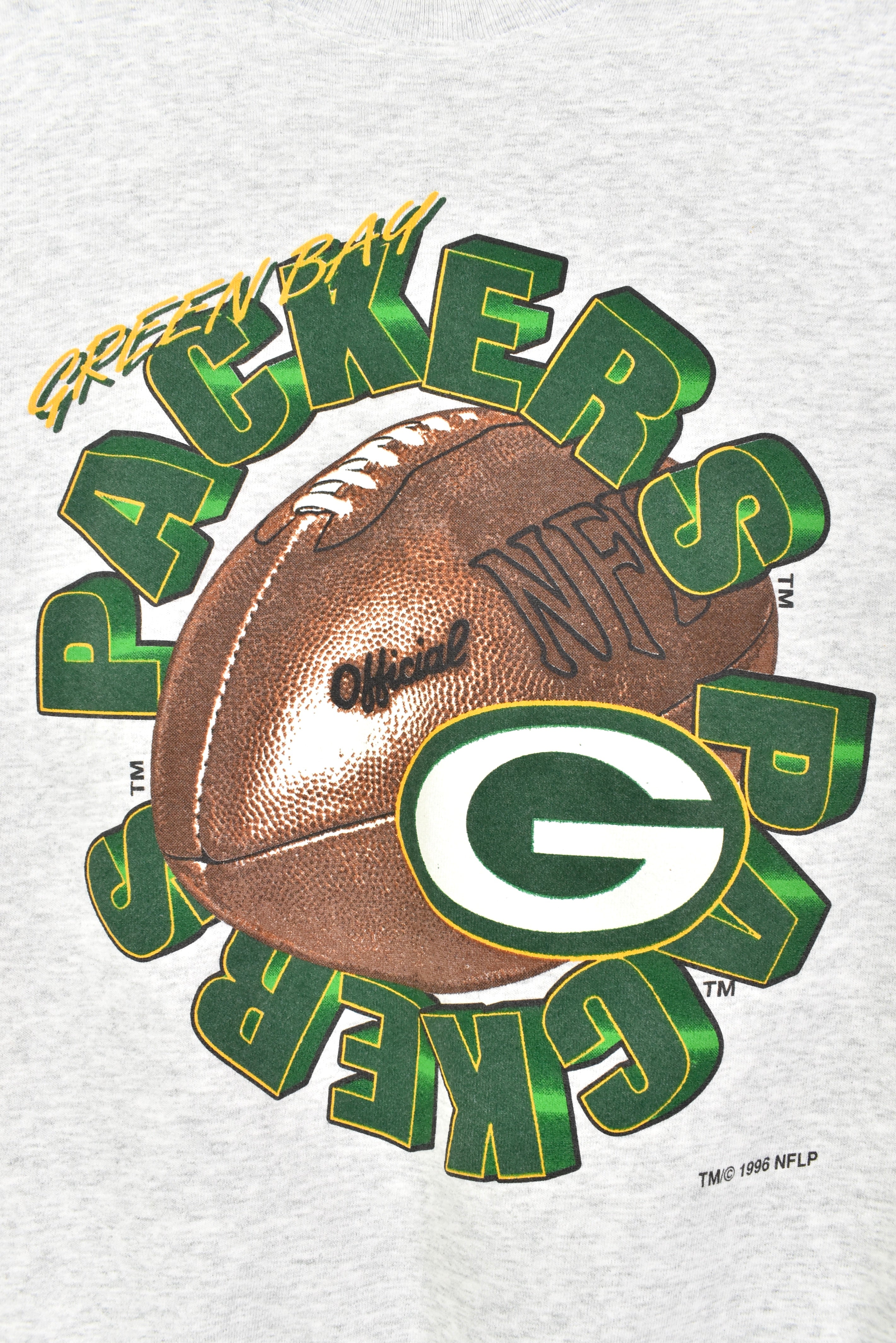 Vintage 1996 nfl green bay packers grey sweatshirt | medium PRO SPORT
