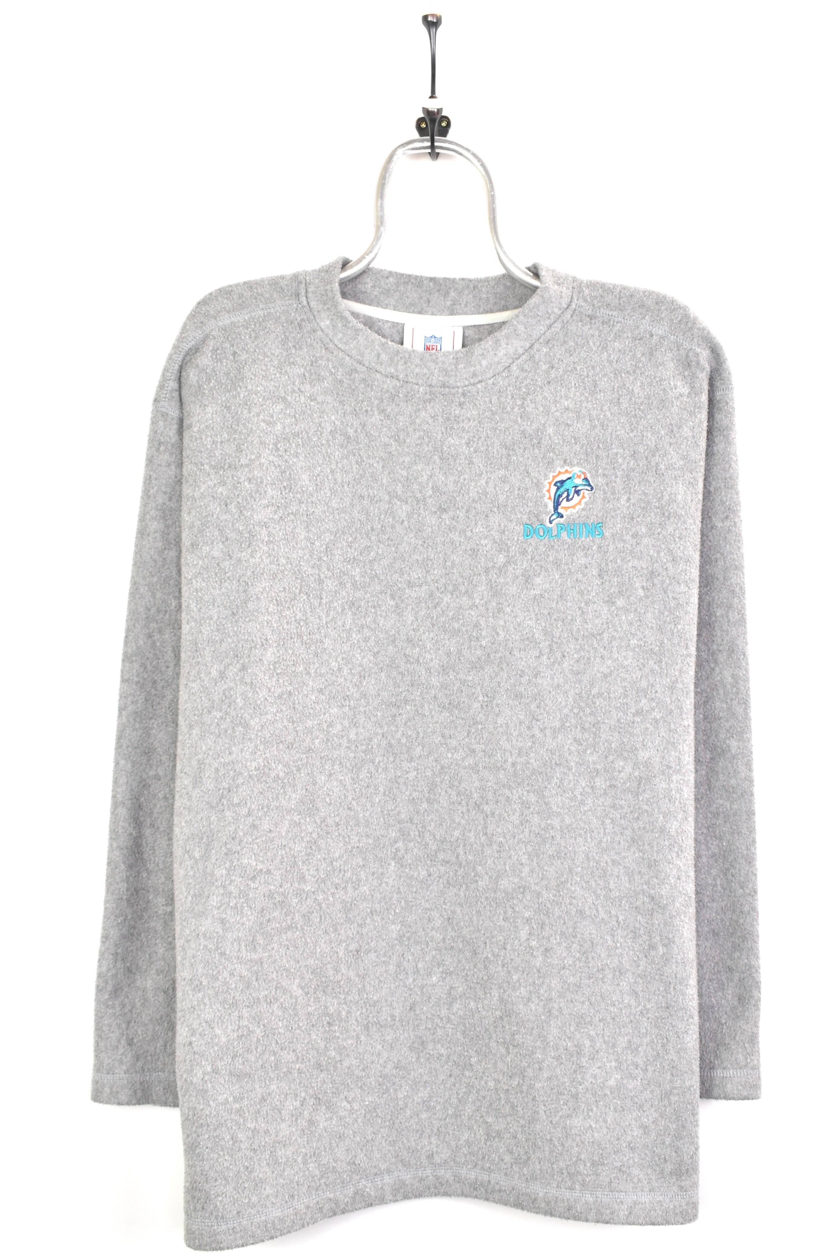 Vintage NFL Miami Dolphins embroidered grey fleece sweatshirt | XL PRO SPORT