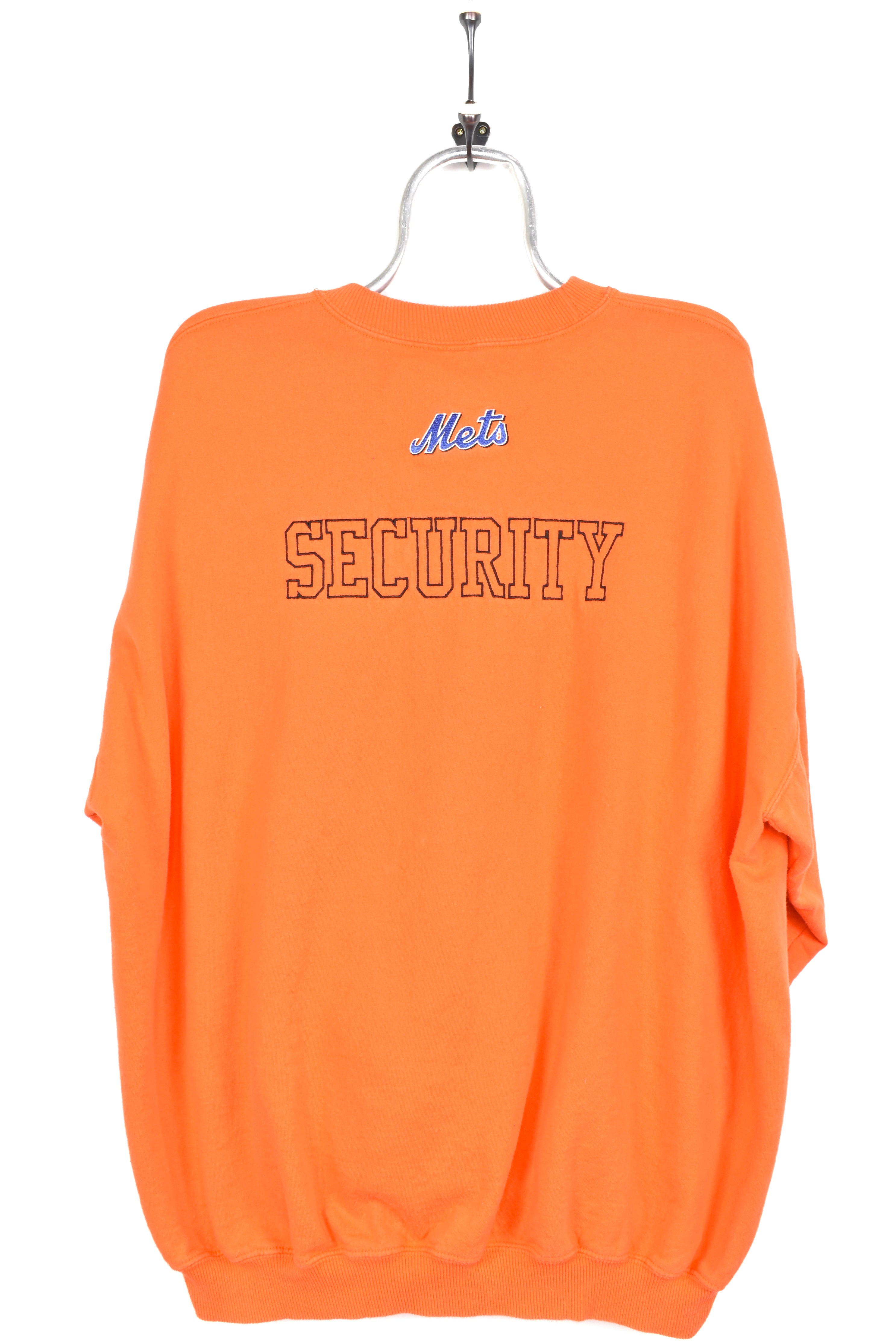 VINTAGE MLB NEW YORK METS EMBROIDERED ORANGE SWEATSHIRT | XXL PRO SPORT