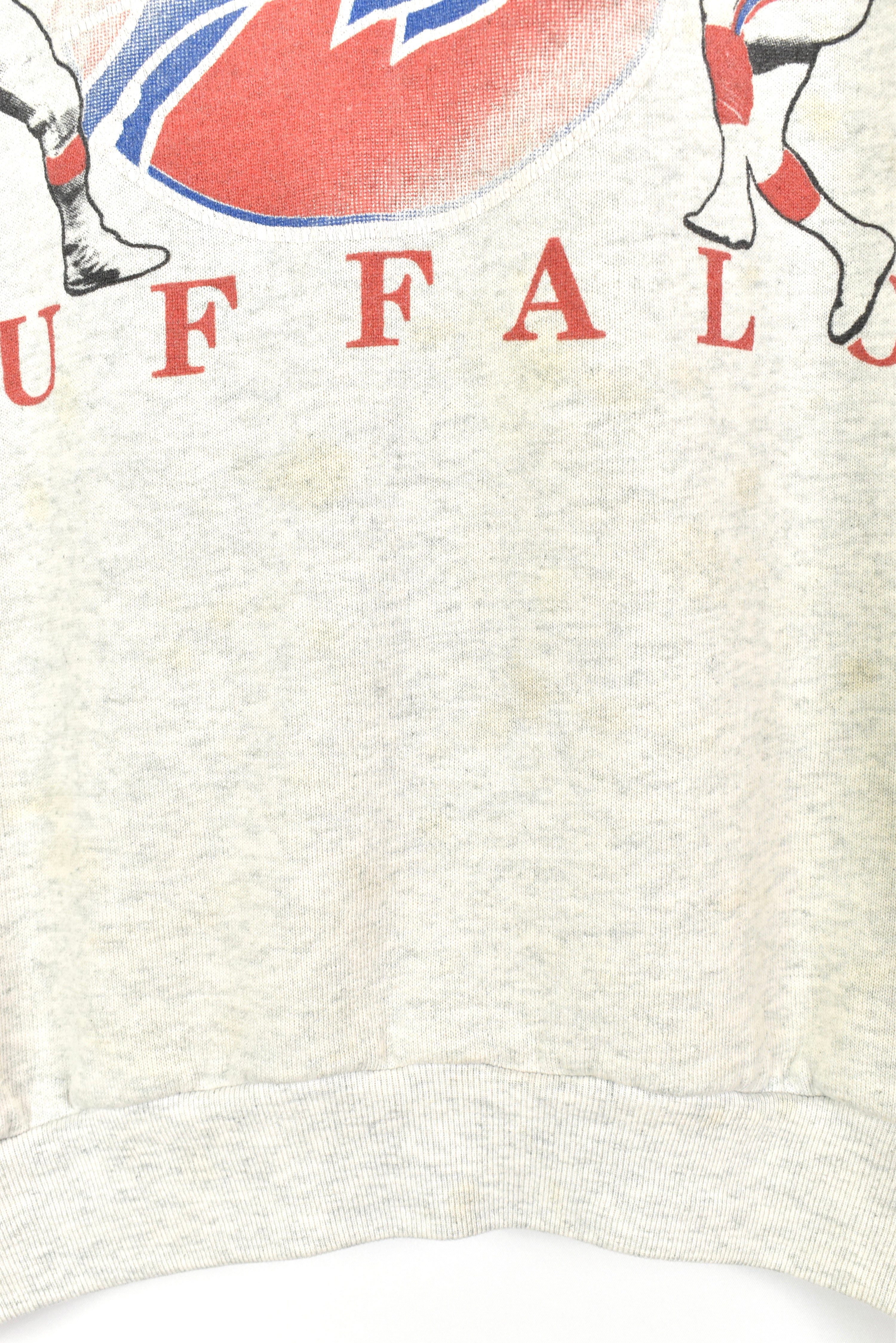 VINTAGE NFL BUFFALO BILLS GREY SWEATSHIRT | XL PRO SPORT