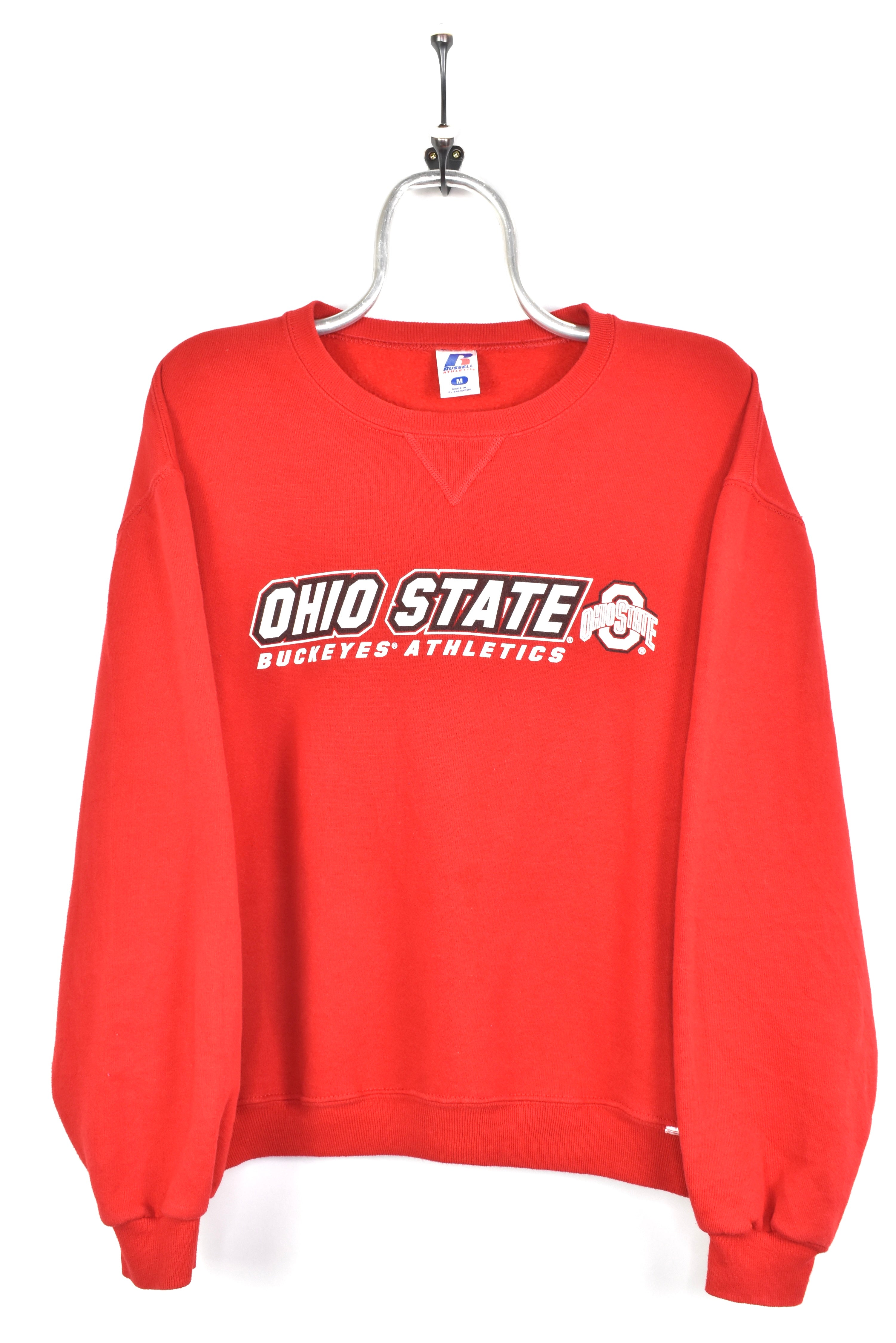 VINTAGE OHIO STATE UNIVERSITY RED SWEATSHIRT | MEDIUM COLLEGE