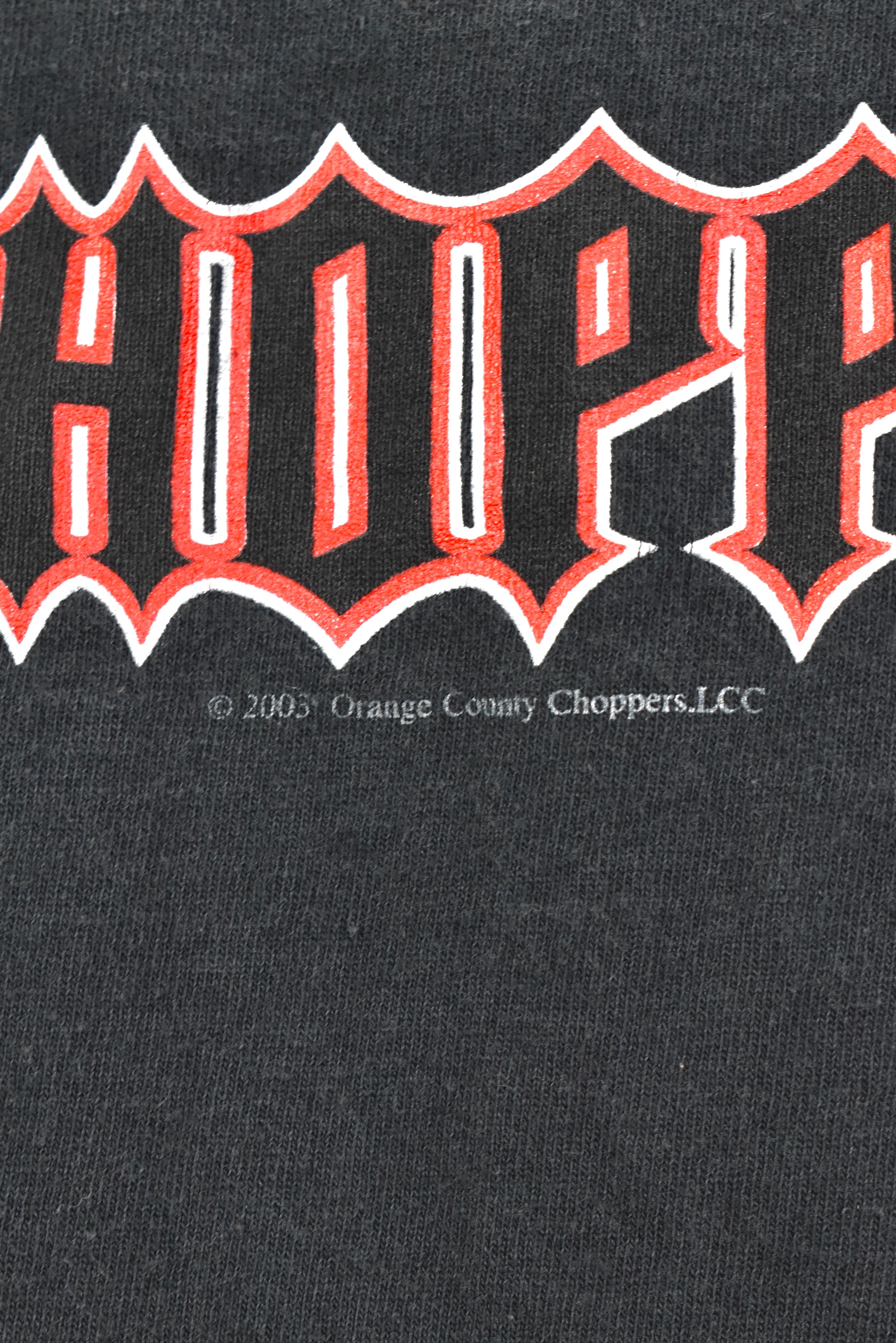 Vintage Orange County Choppers shirt, motorcycle biker long sleeve tee - small, black HARLEY DAVIDSON