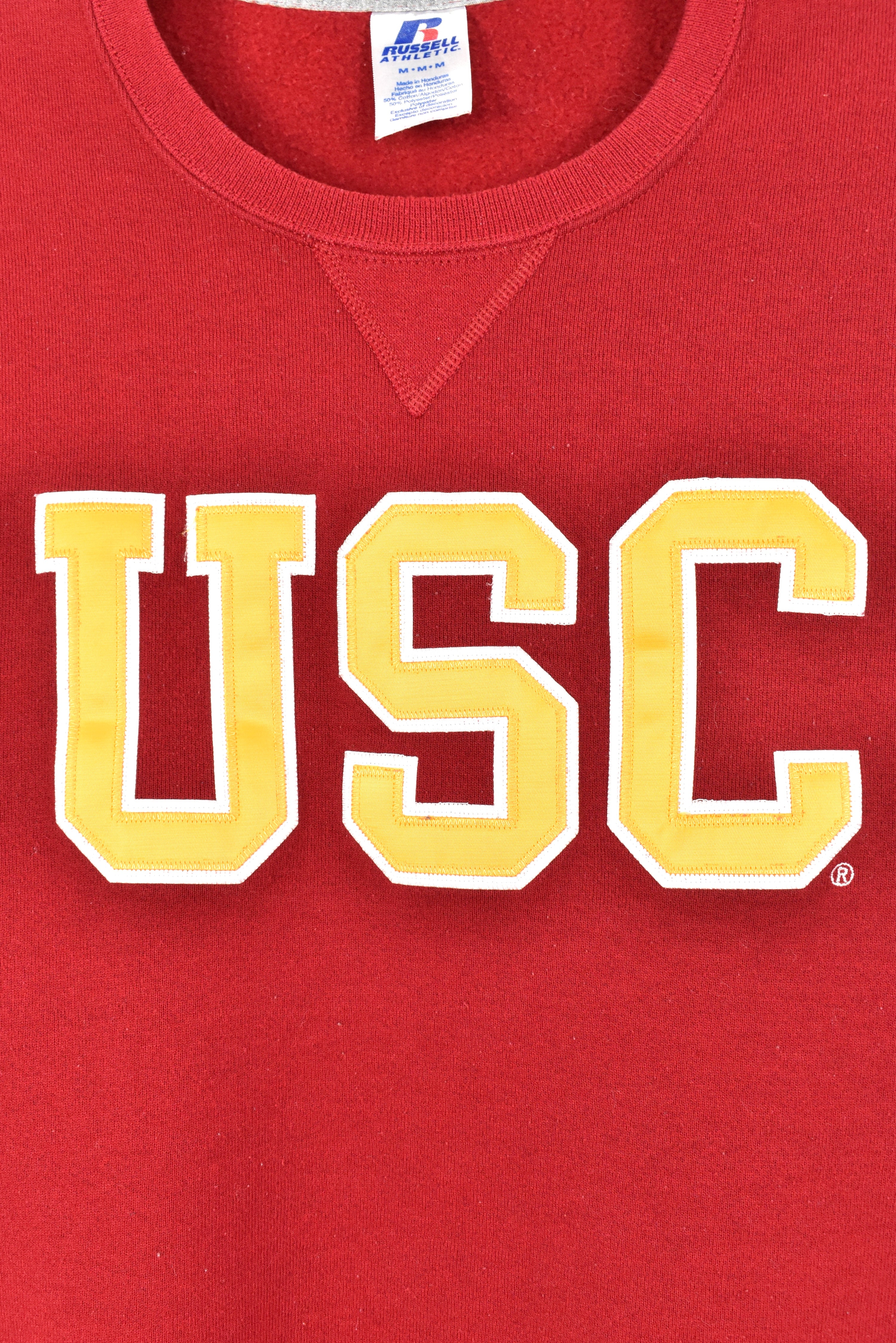 VINTAGE SOUTHERN CALIFORNIA UNIVERSITY RED SWEATSHIRT | MEDIUM COLLEGE