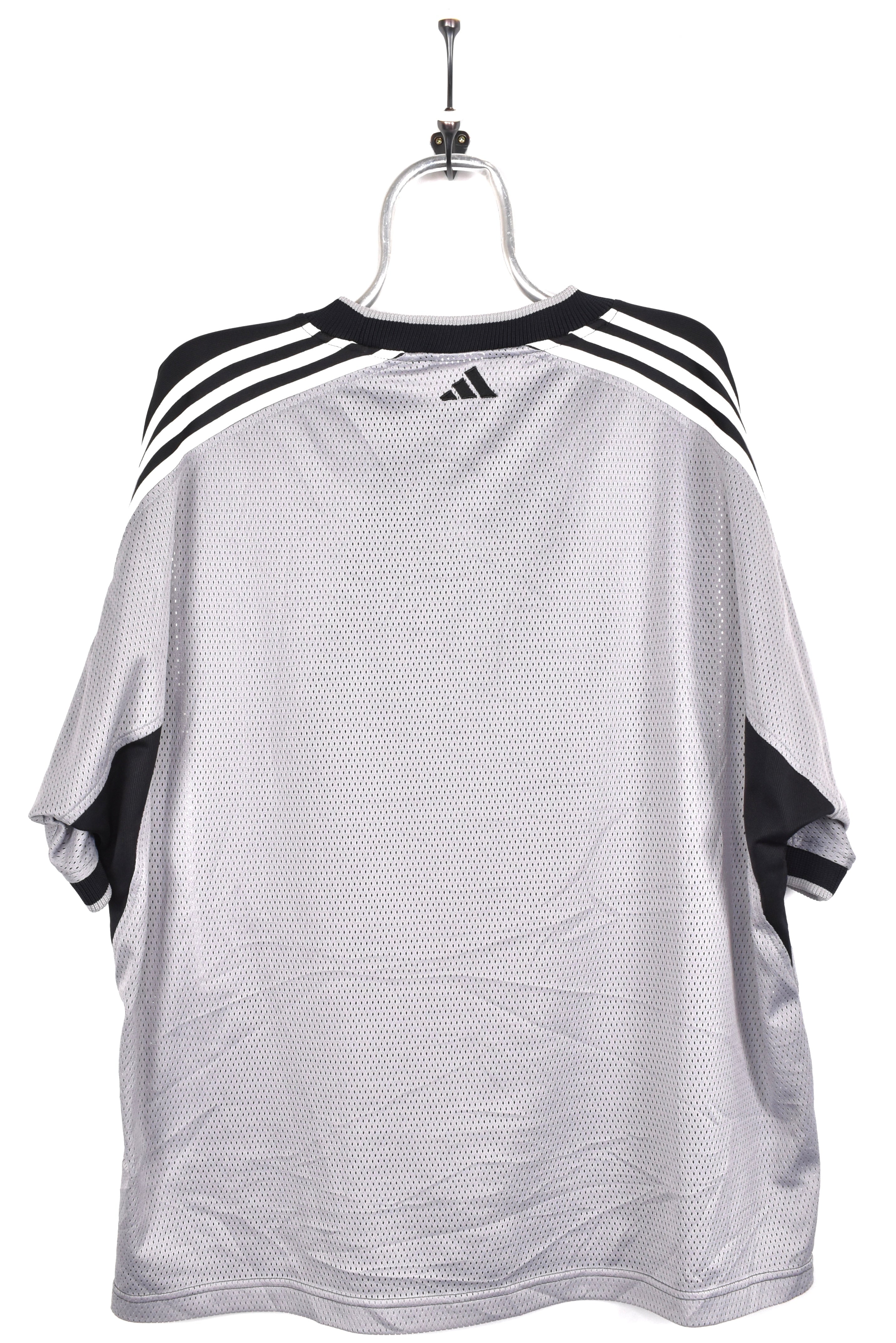 Vintage Adidas shirt, sportswear black embroidered tee - AU XXL ADIDAS