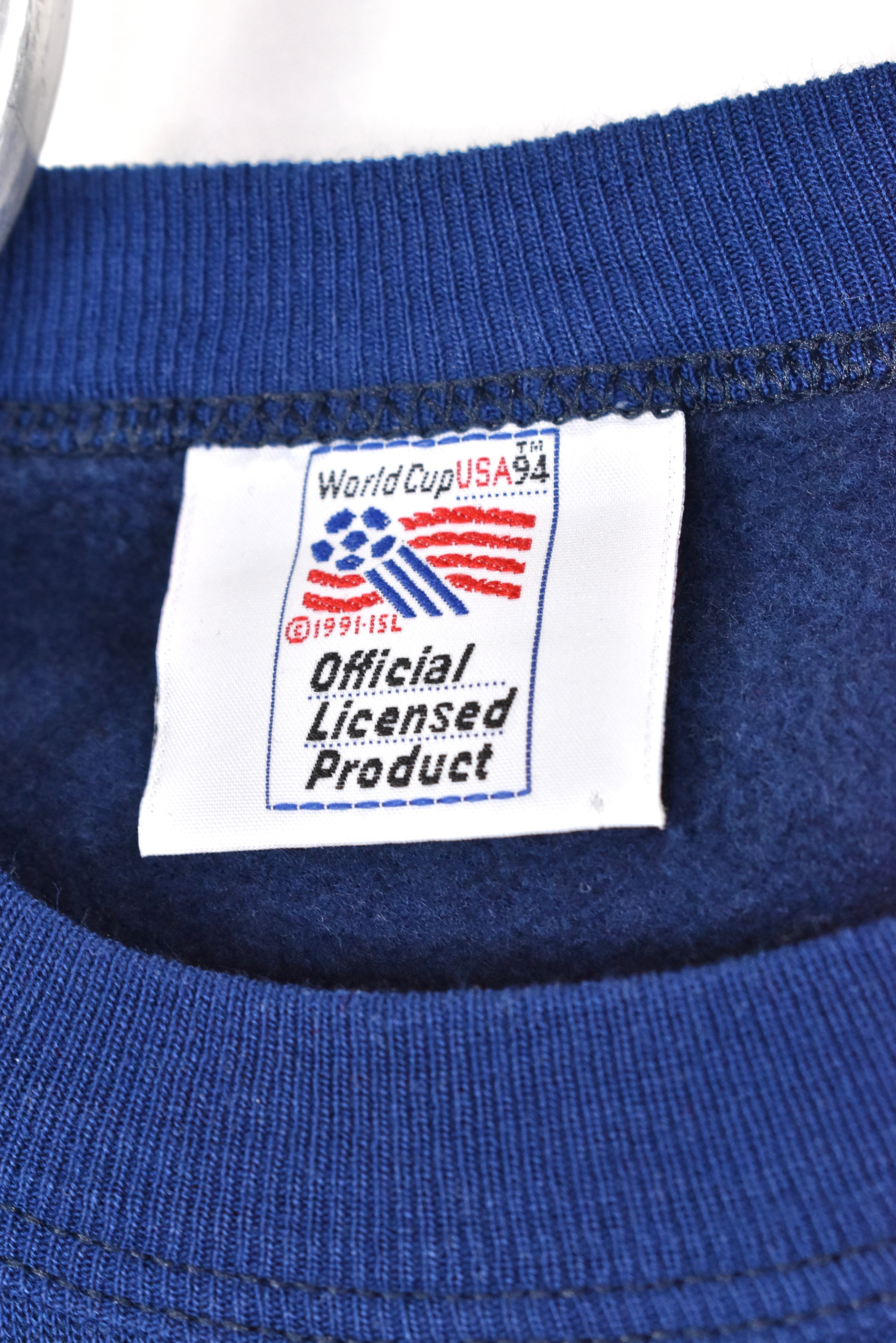 Vintage World Cup sweatshirt, 1994 USA soccer blue crewneck - AU Small PRO SPORT