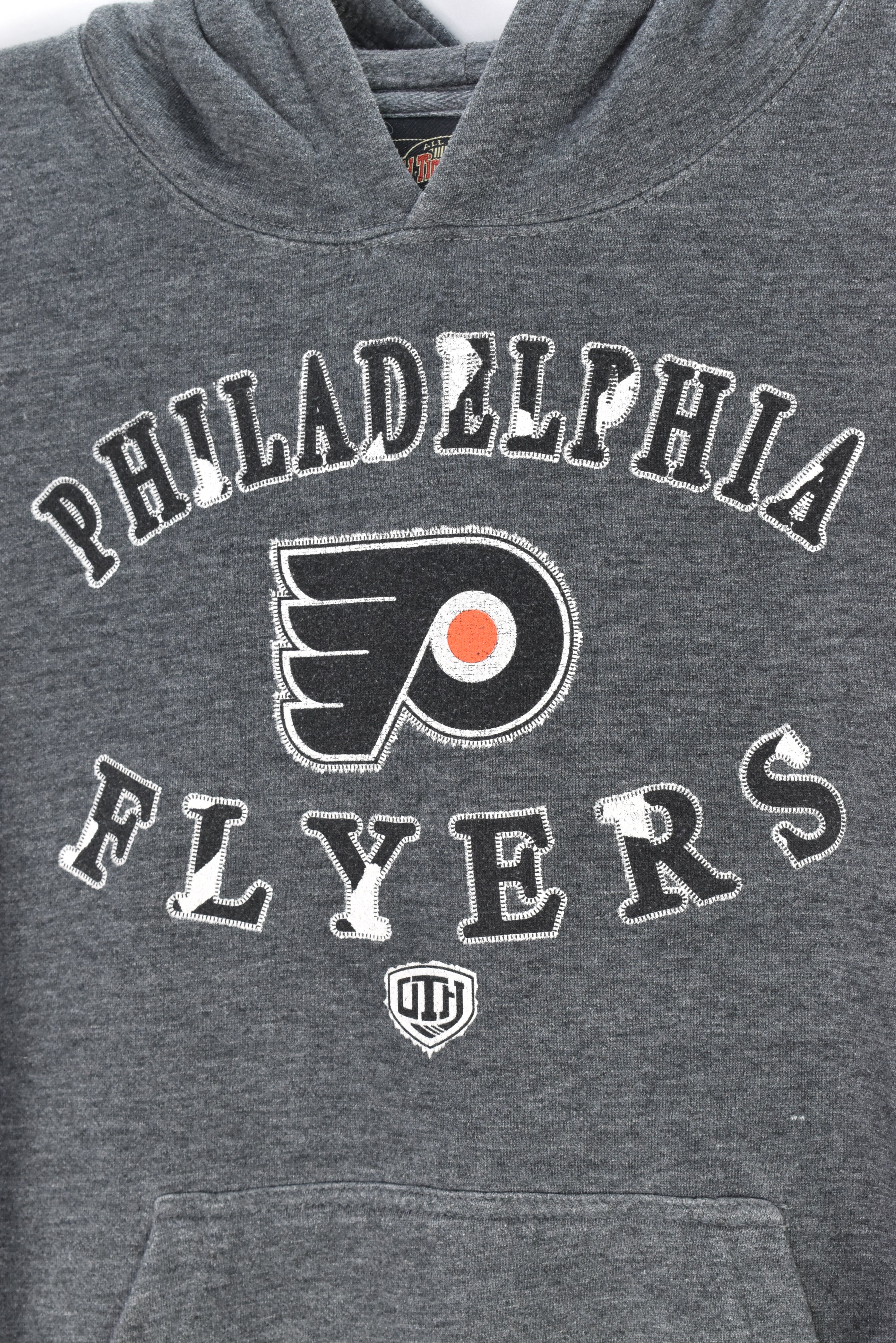 VINTAGE WOMEN’S NHL PHILADELPHIA FLYERS GREY HOODIE | SMALL PRO SPORT