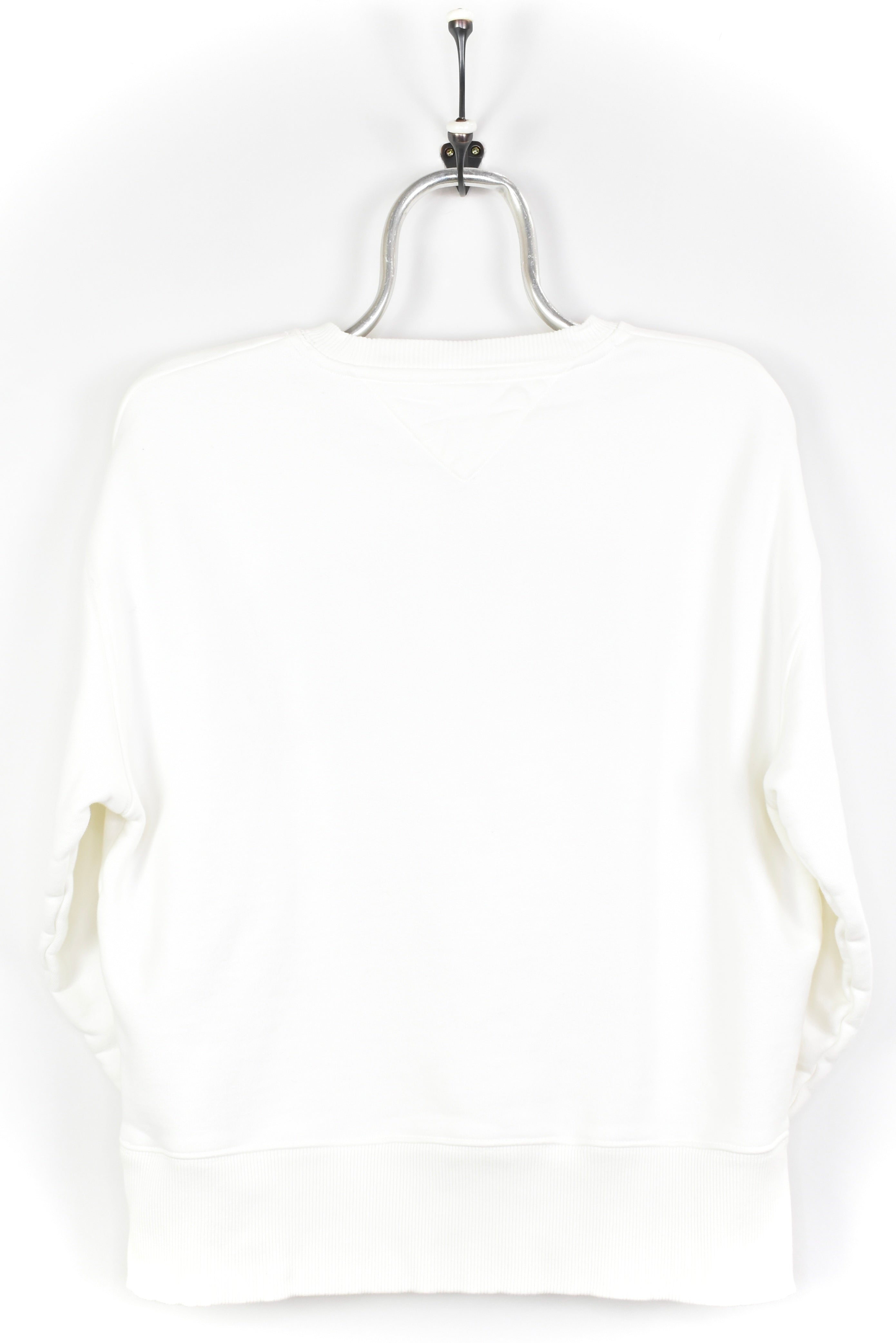 VINTAGE TOMMY HILFIGER EMBROIDERED WHITE SWEATSHIRT | MEDIUM TOMMY HILFIGER