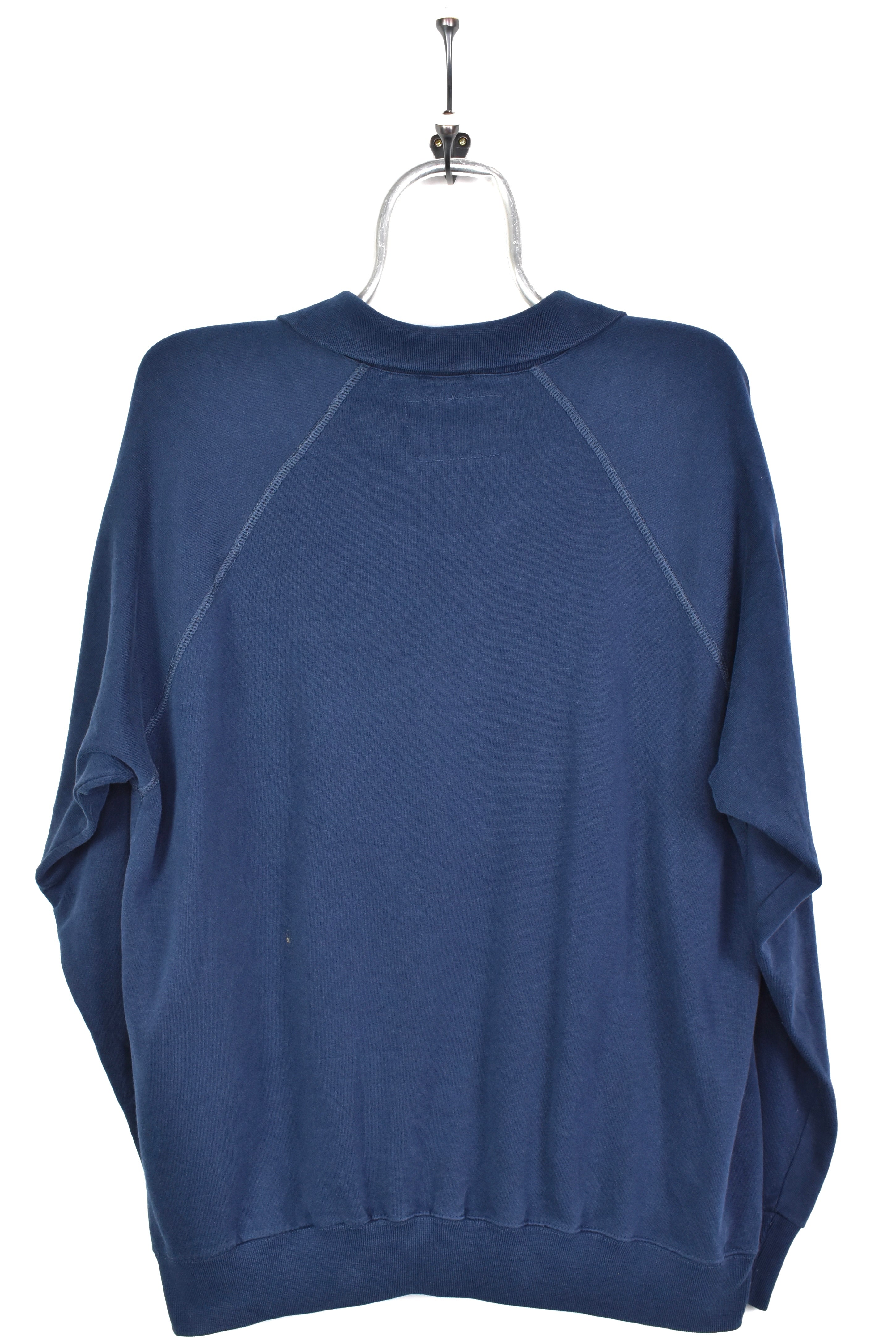 VINTAGE CHAMPION EMBROIDERED NAVY 1/4 ZIP SWEATSHIRT | LARGE CHAMPION