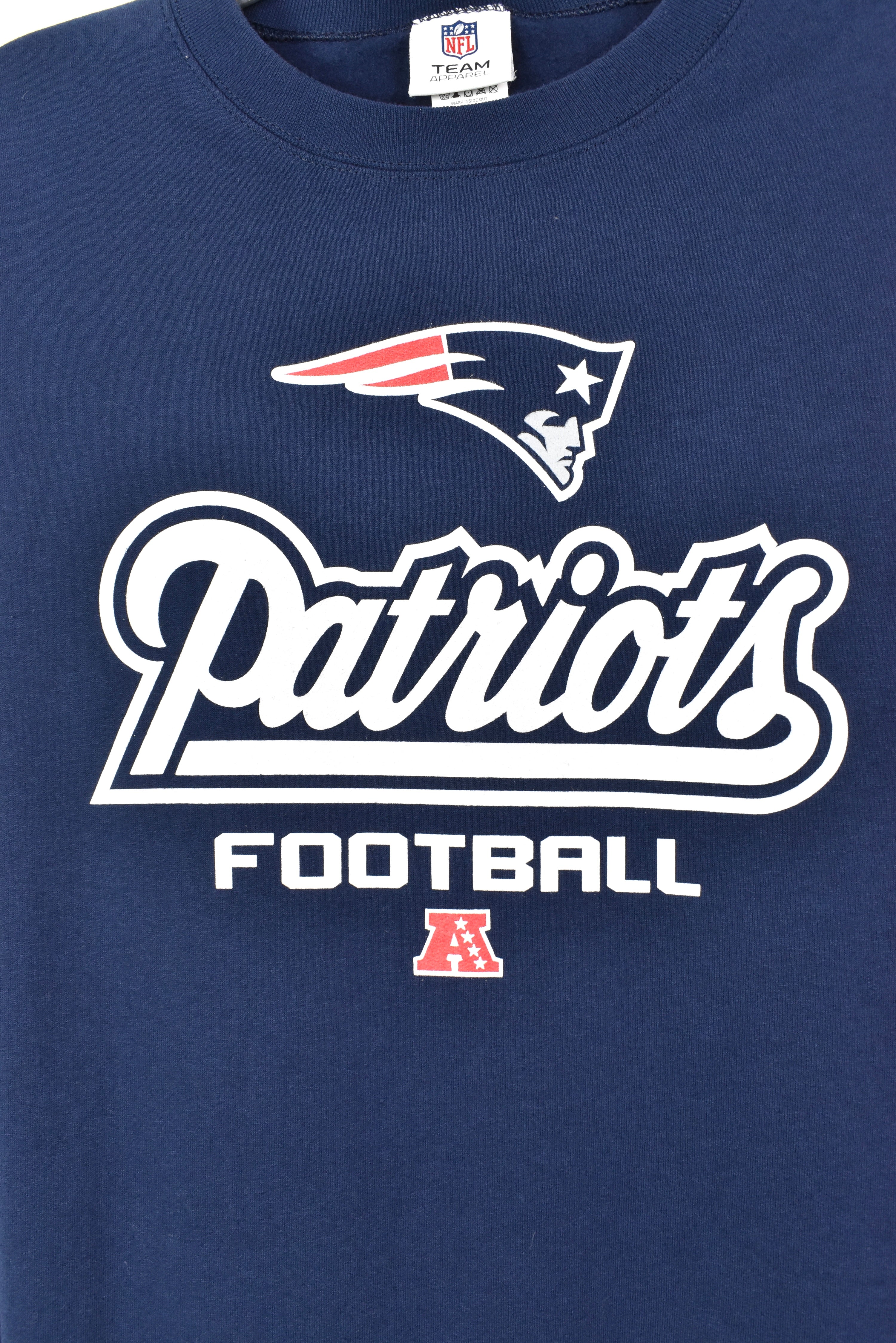 VINTAGE NFL NEW ENGLAND PATRIOTS NAVY SWEATSHIRT | LARGE PRO SPORT