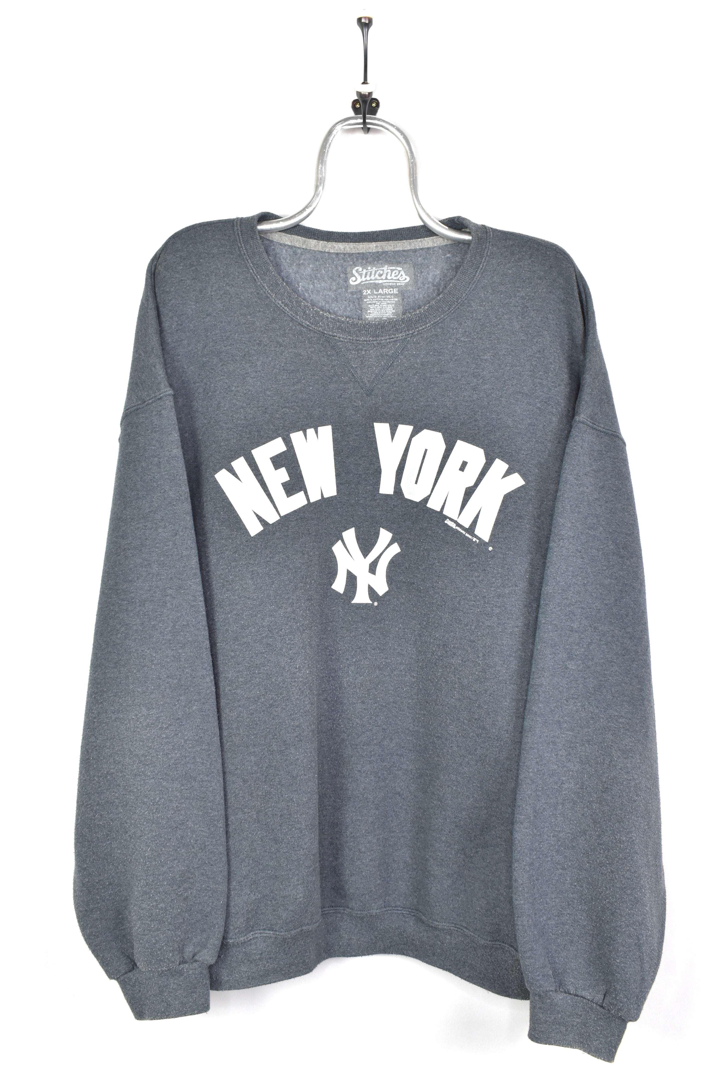 VINTAGE MLB NEW YORK YANKEES GREY SWEATSHIRT | XXXL PRO SPORT