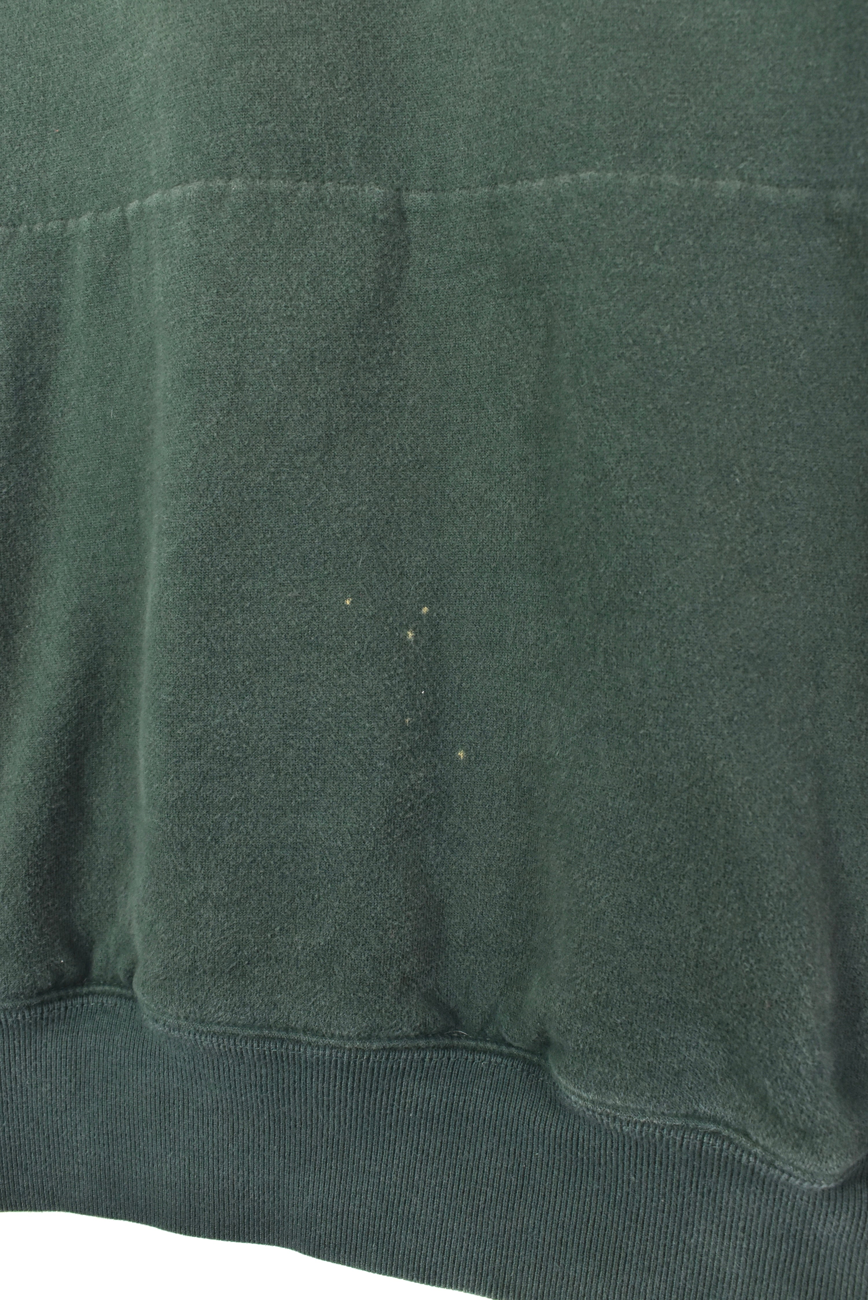 VINTAGE NAUTICA GREEN 1/4 ZIP SWEATSHIRT | LARGE NAUTICA
