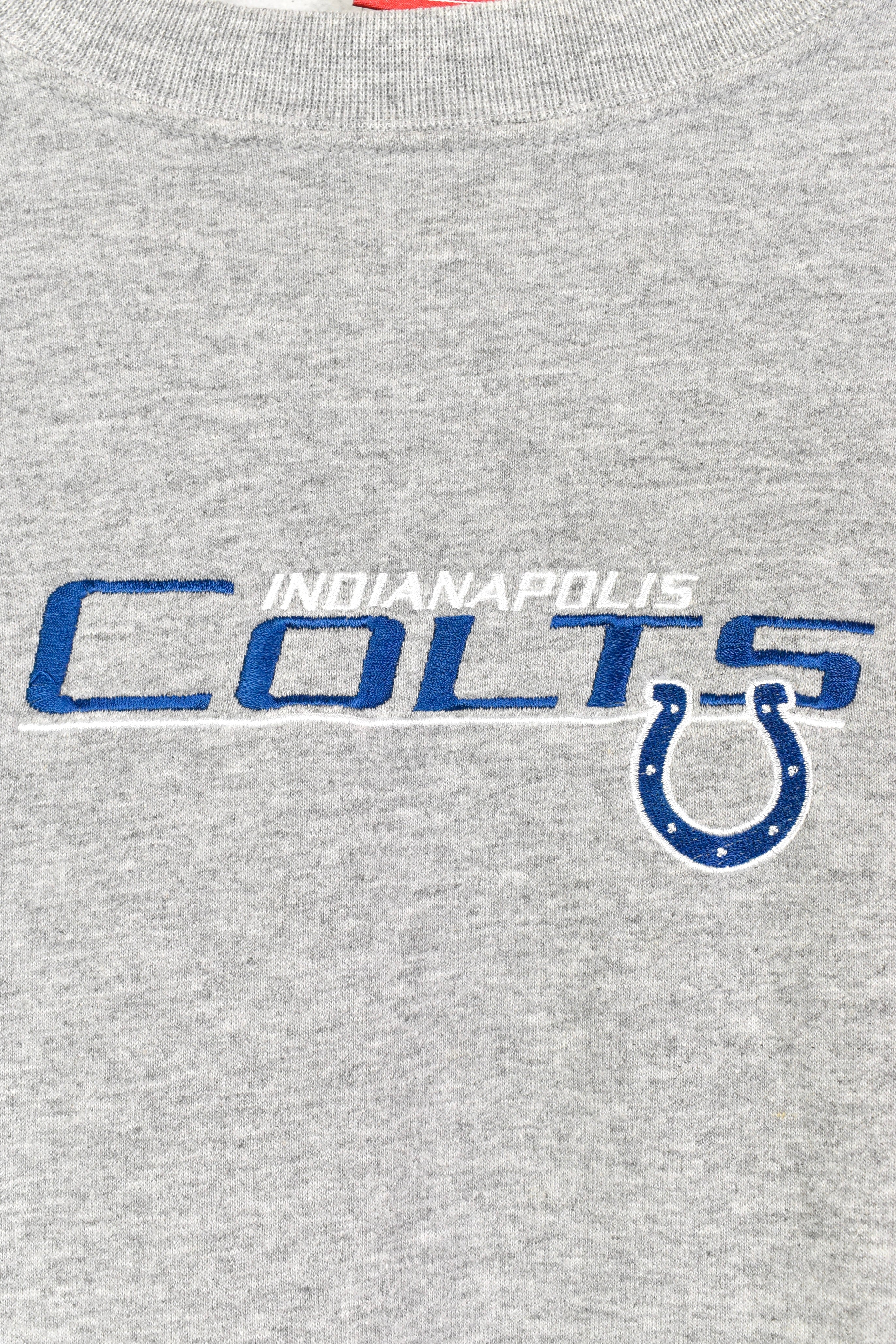 Vintage NFL Indianapolis Colts embroidered grey sweatshirt | XXL PRO SPORT