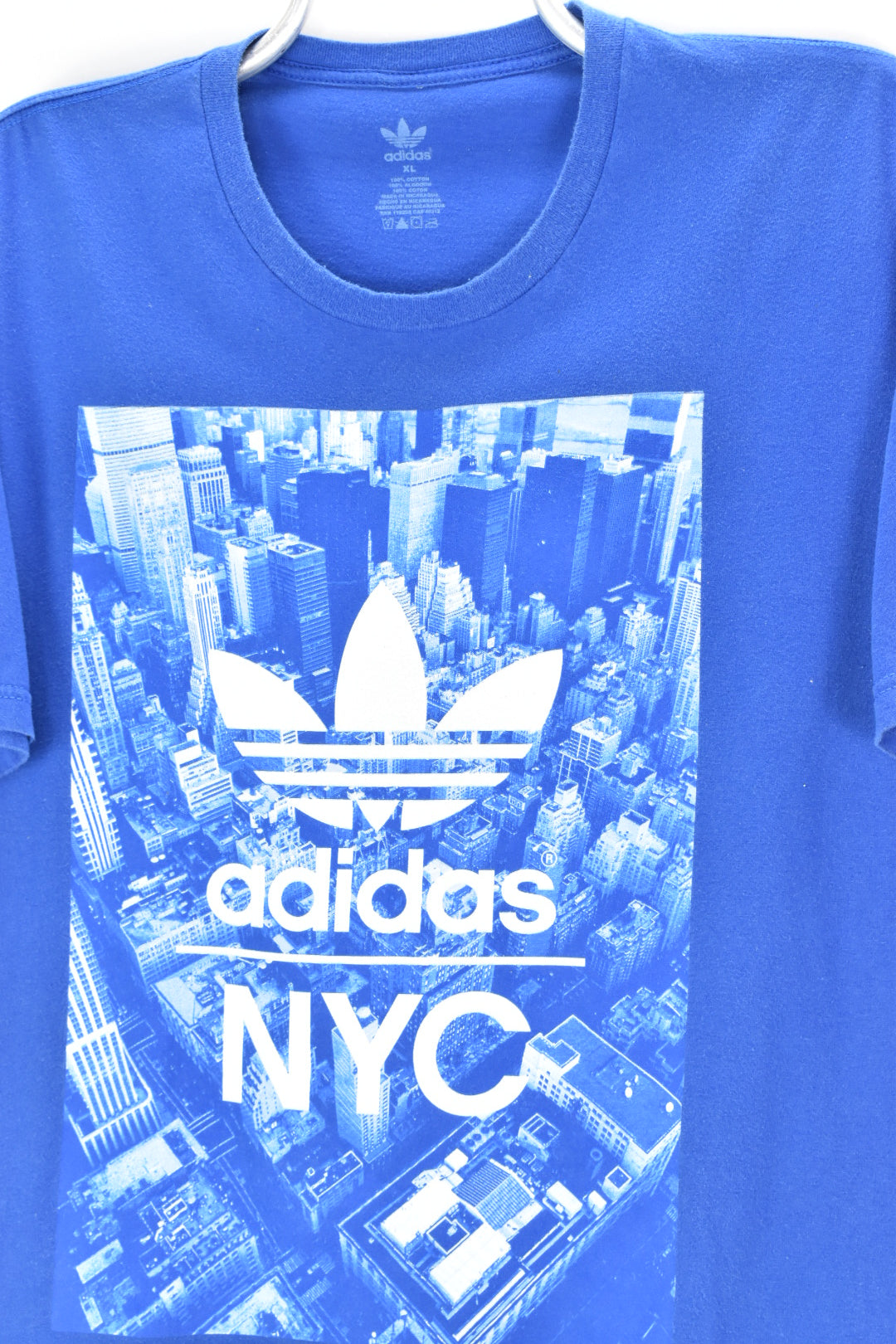 VINTAGE ADIDAS BLUE T-SHIRT | XL ADIDAS