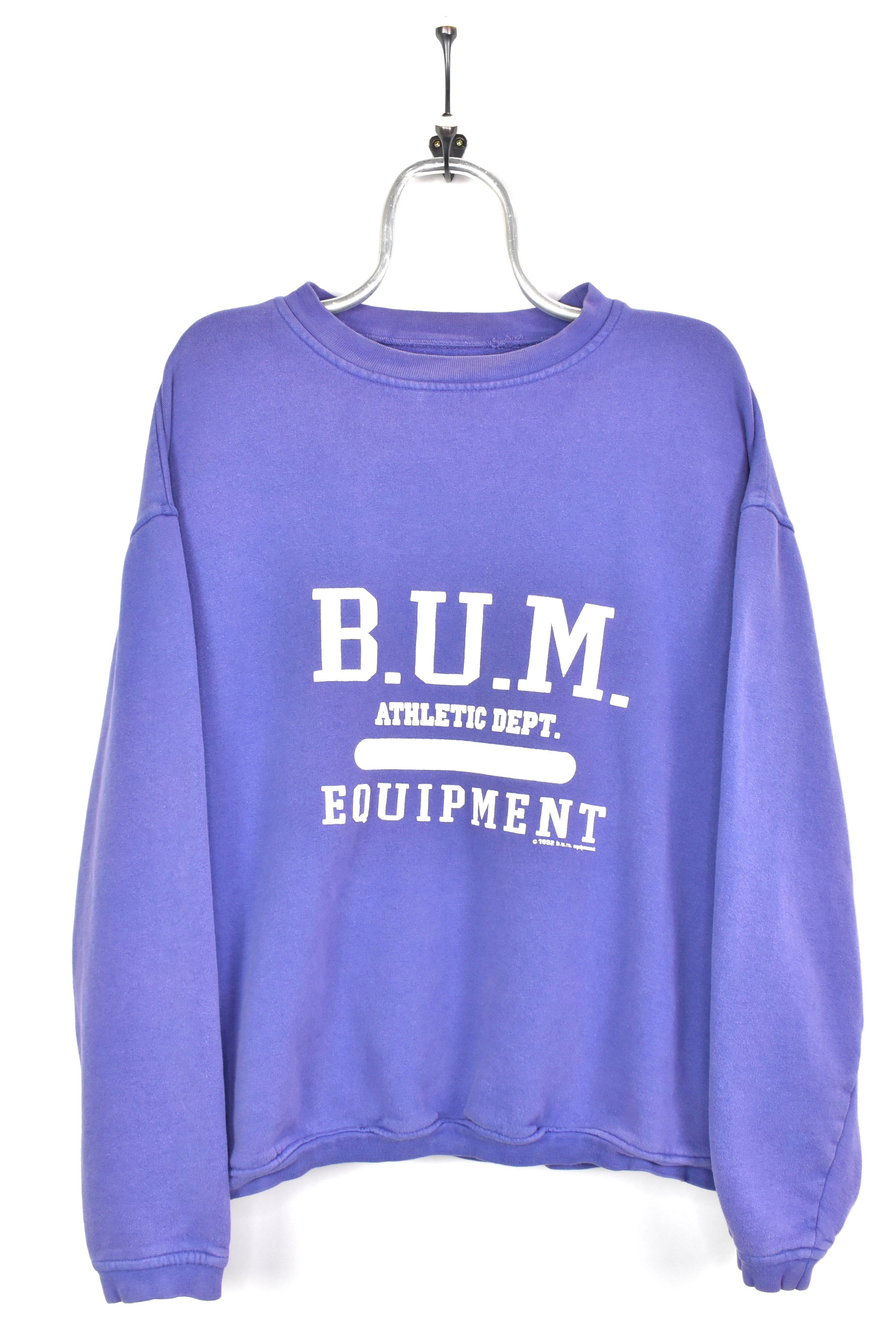 VINTAGE 1992 BUM ATHLETICS PURPLE SWEATSHIRT | XL OTHER