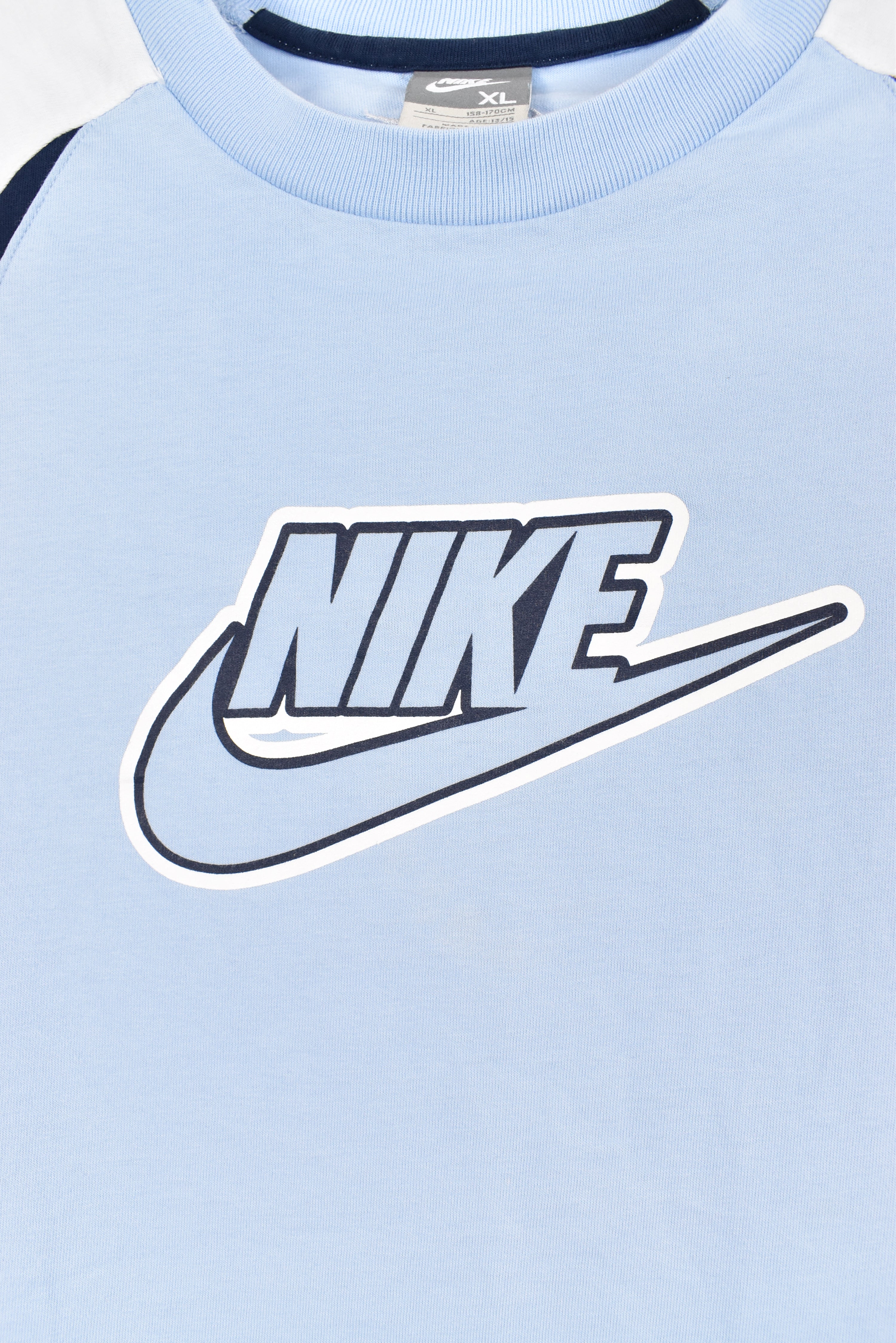 Vintage Nike shirt, blue graphic tee - AU S NIKE