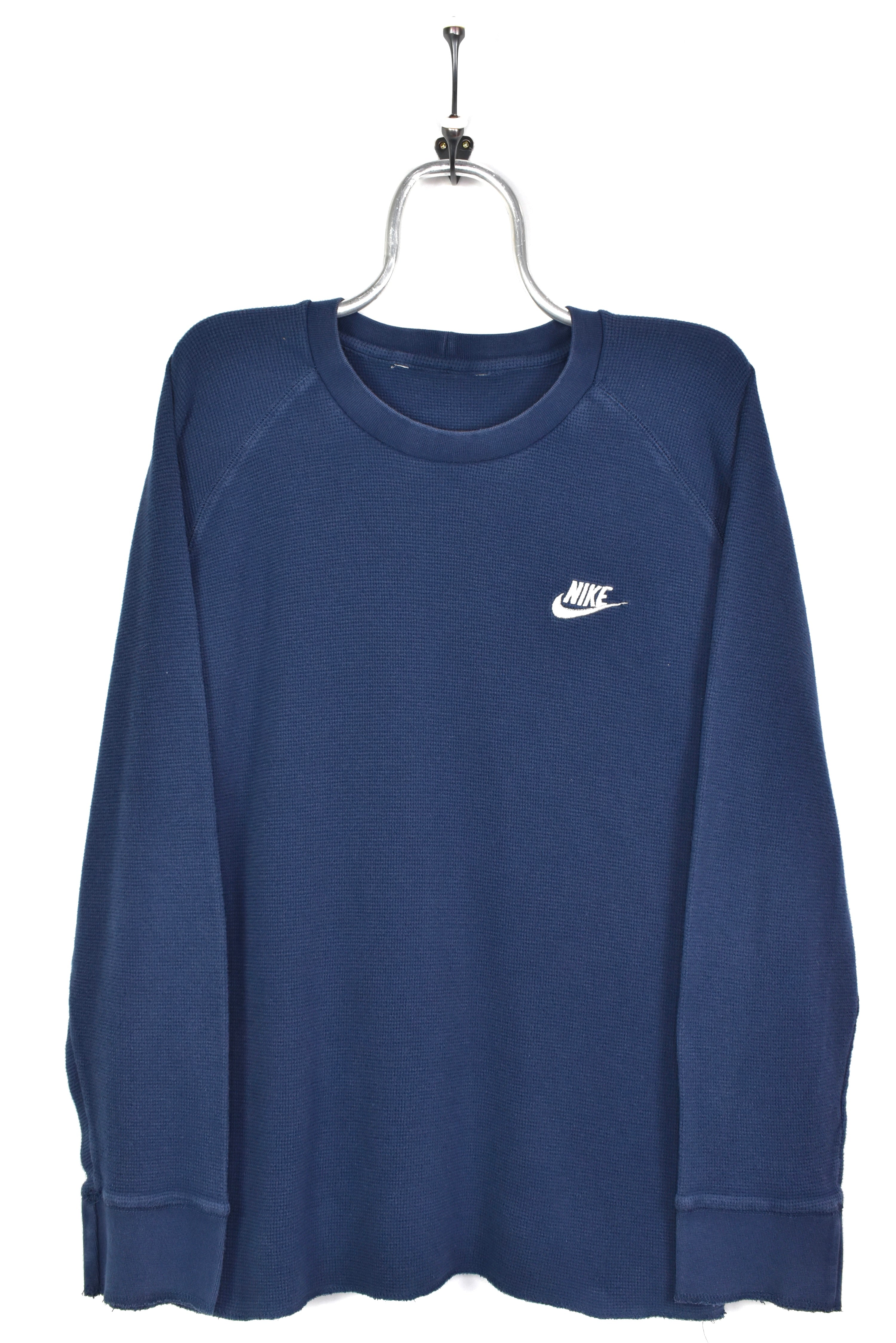 VINTAGE NIKE EMBROIDERED NAVY SWEATSHIRT | LARGE NIKE