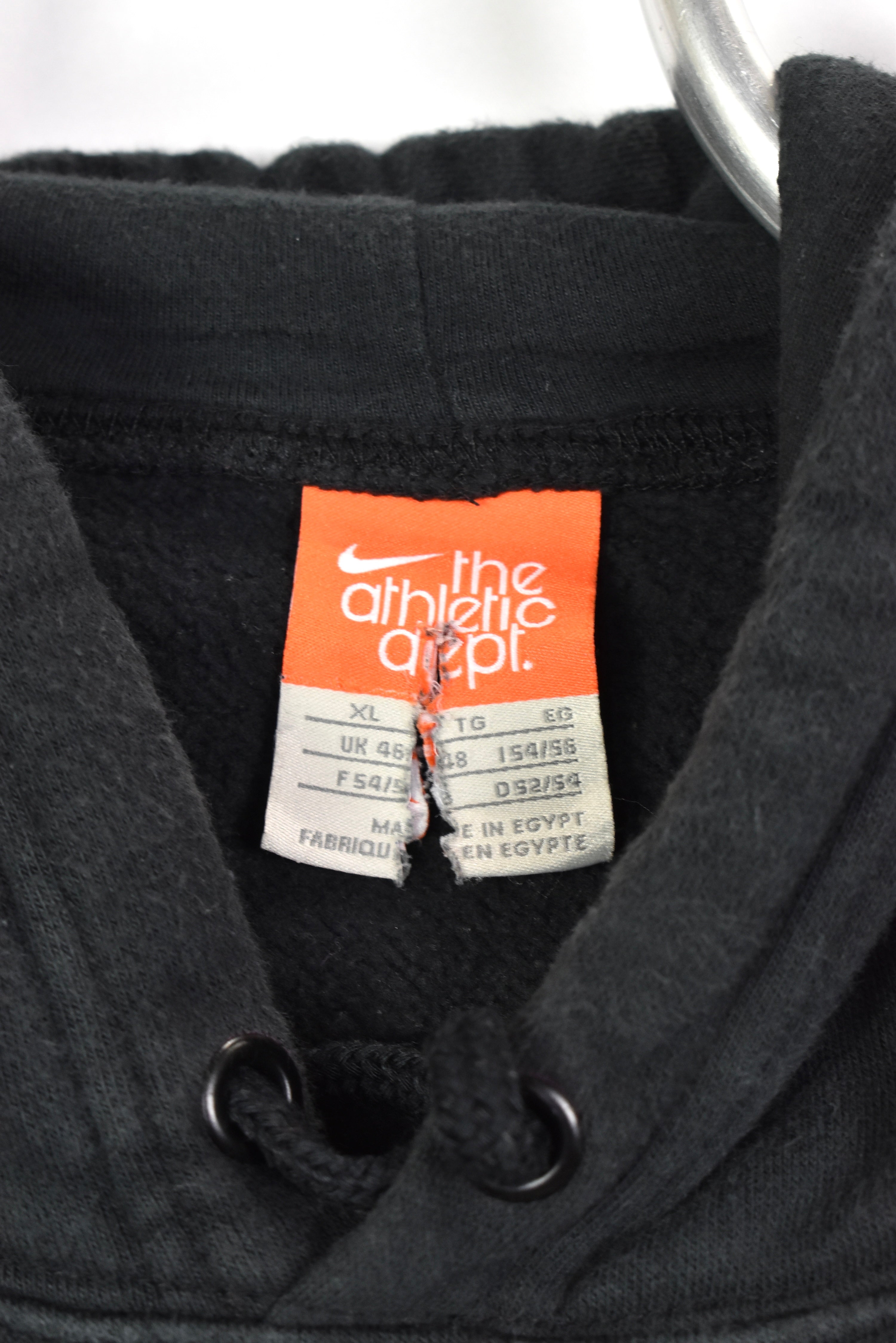 Vintage Nike hoodie, pullover graphic sweatshirt - XL, black NIKE