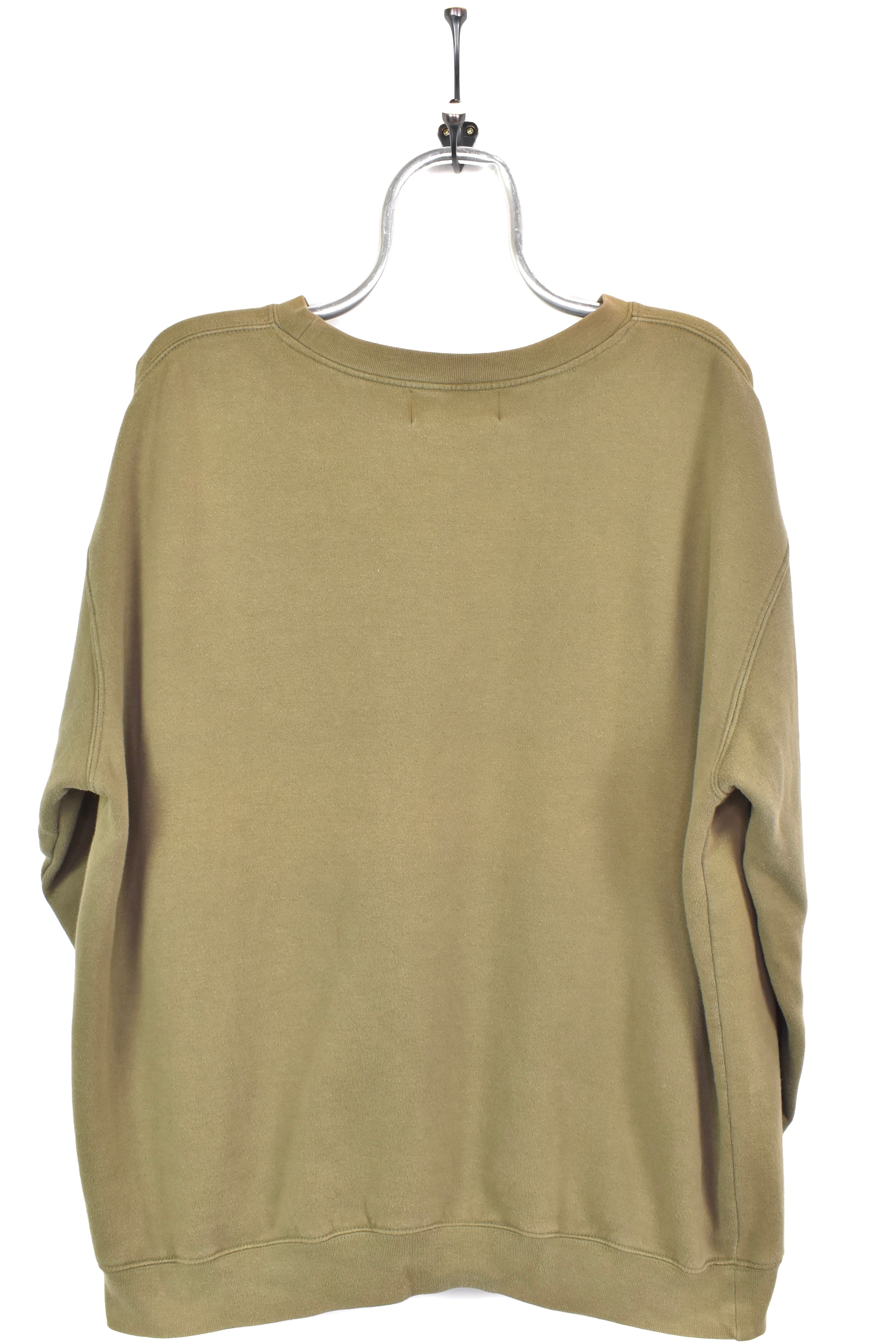 VINTAGE LONSDALE EMBROIDERED GREEN SWEATSHIRT | XL LONSDALE