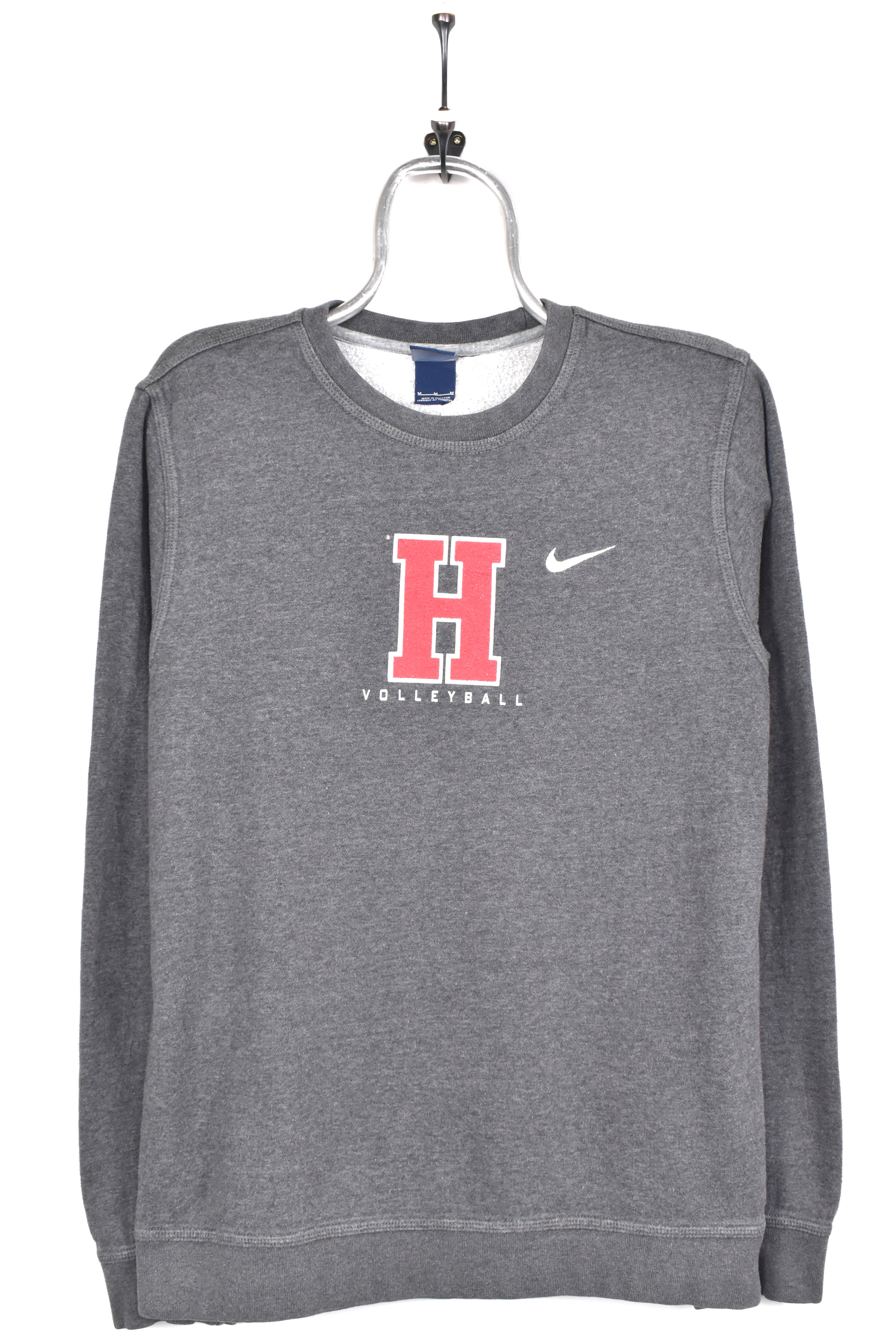 Vintage Nike sweatshirt, grey embroidered crewneck - AU M NIKE