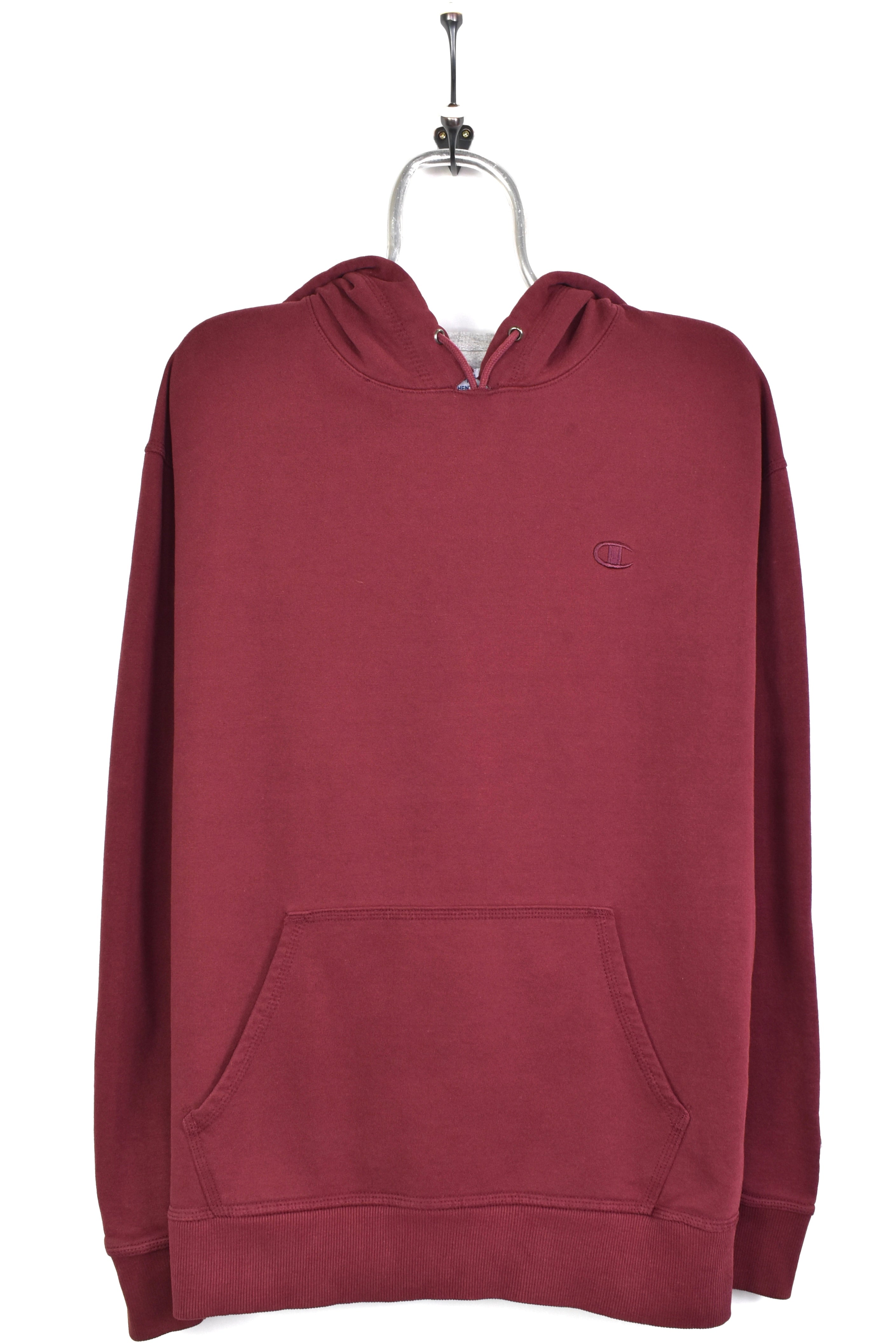 Vintage Champion embroidered burgundy hoodie | Large CHAMPION