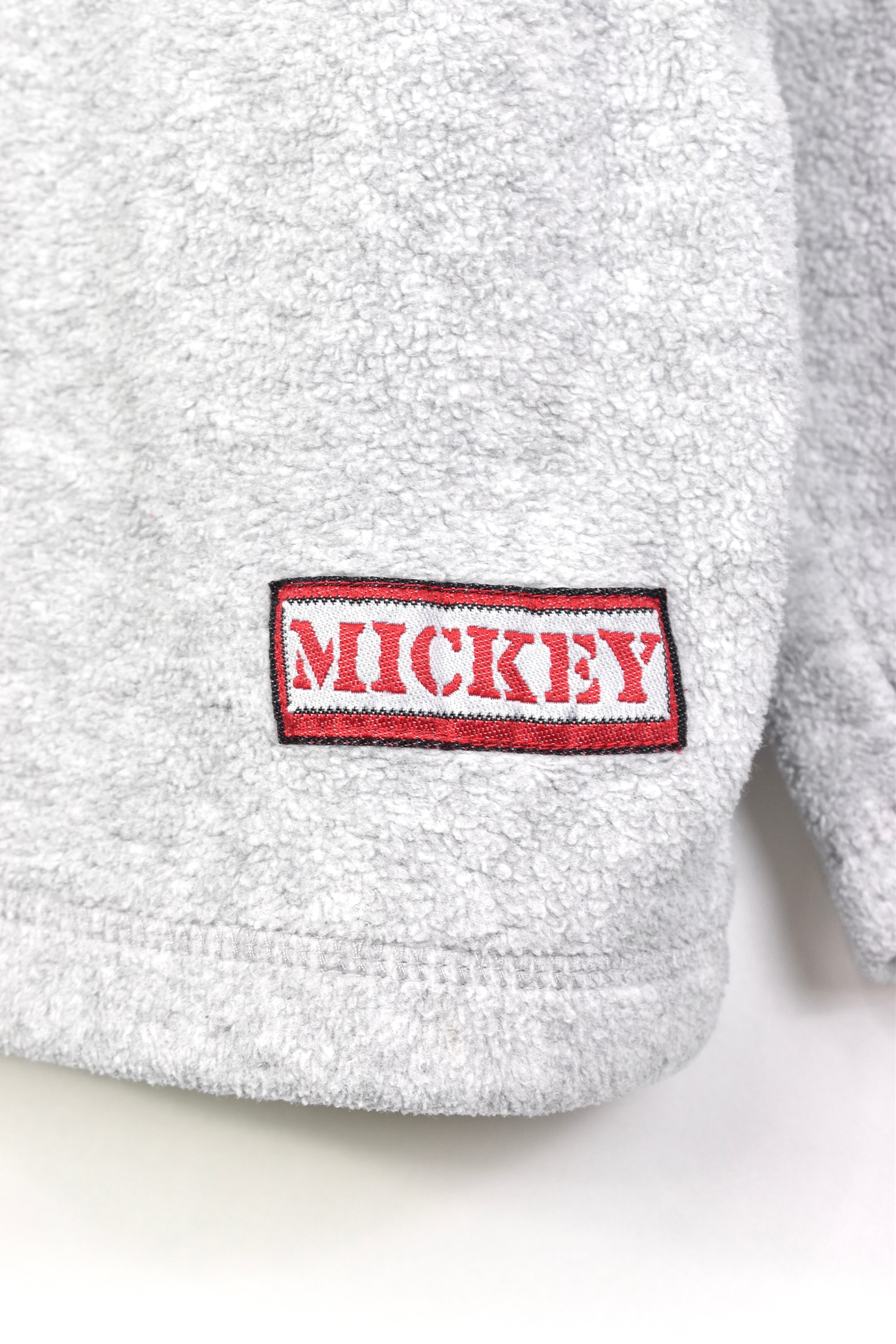 Vintage Disney Mickey Mouse embroidered 1/4 zip fleece | Large DISNEY / CARTOON