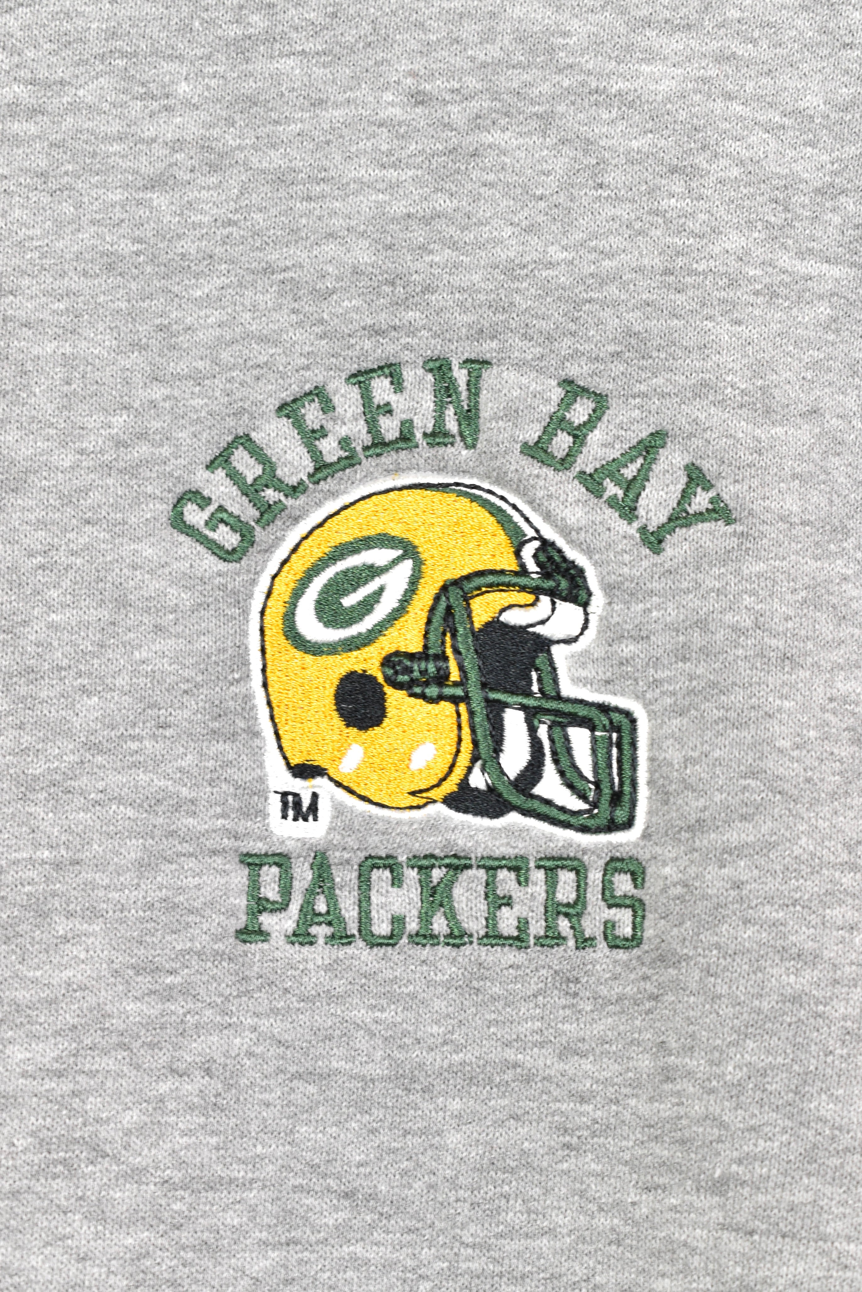 Vintage Green Bay Packers sweatshirt, NFL embroidered crewneck - XL, grey PRO SPORT