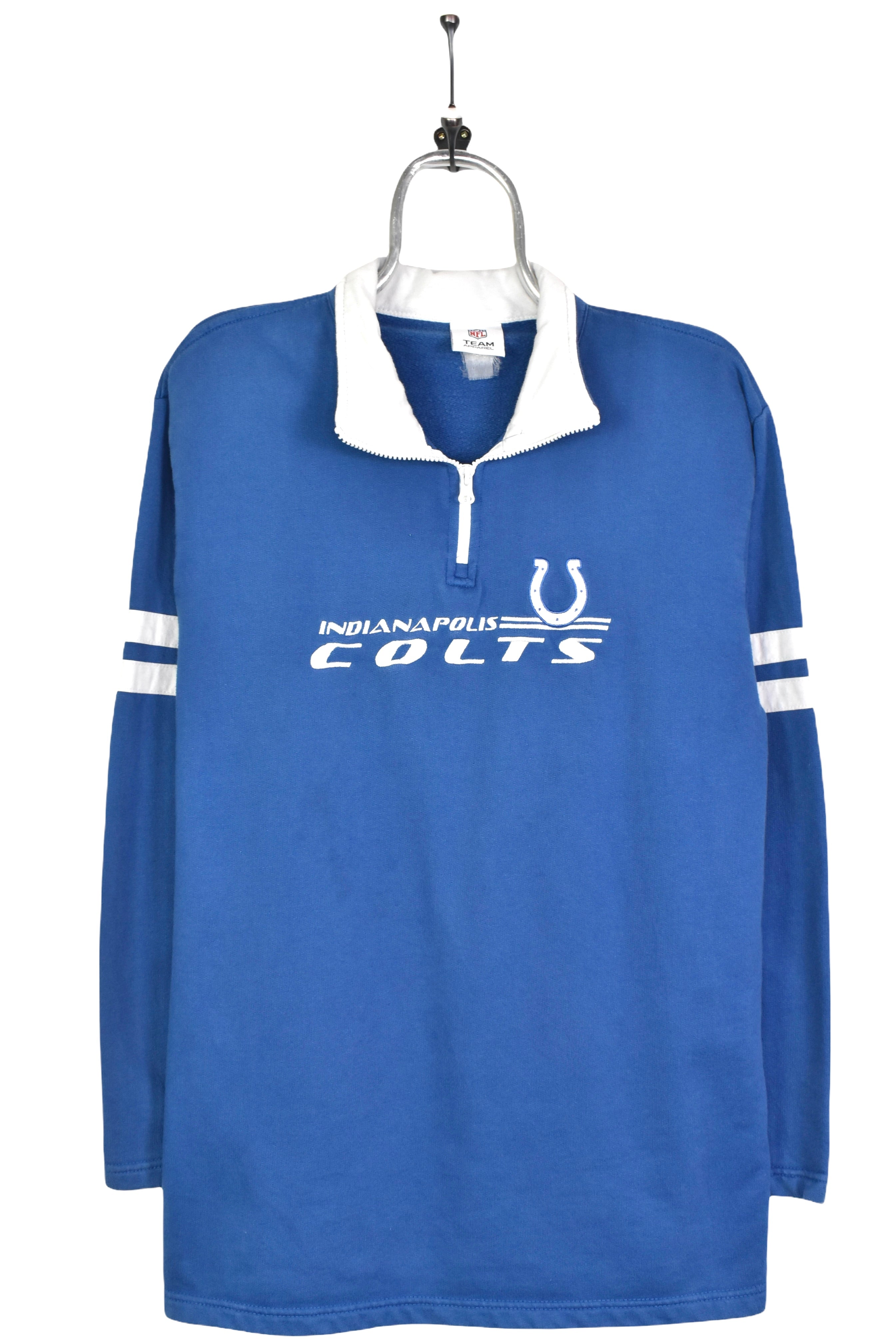 Vintage NFL Indianapolis Colts embroidered 1/4 zip sweatshirt | Medium PRO SPORT