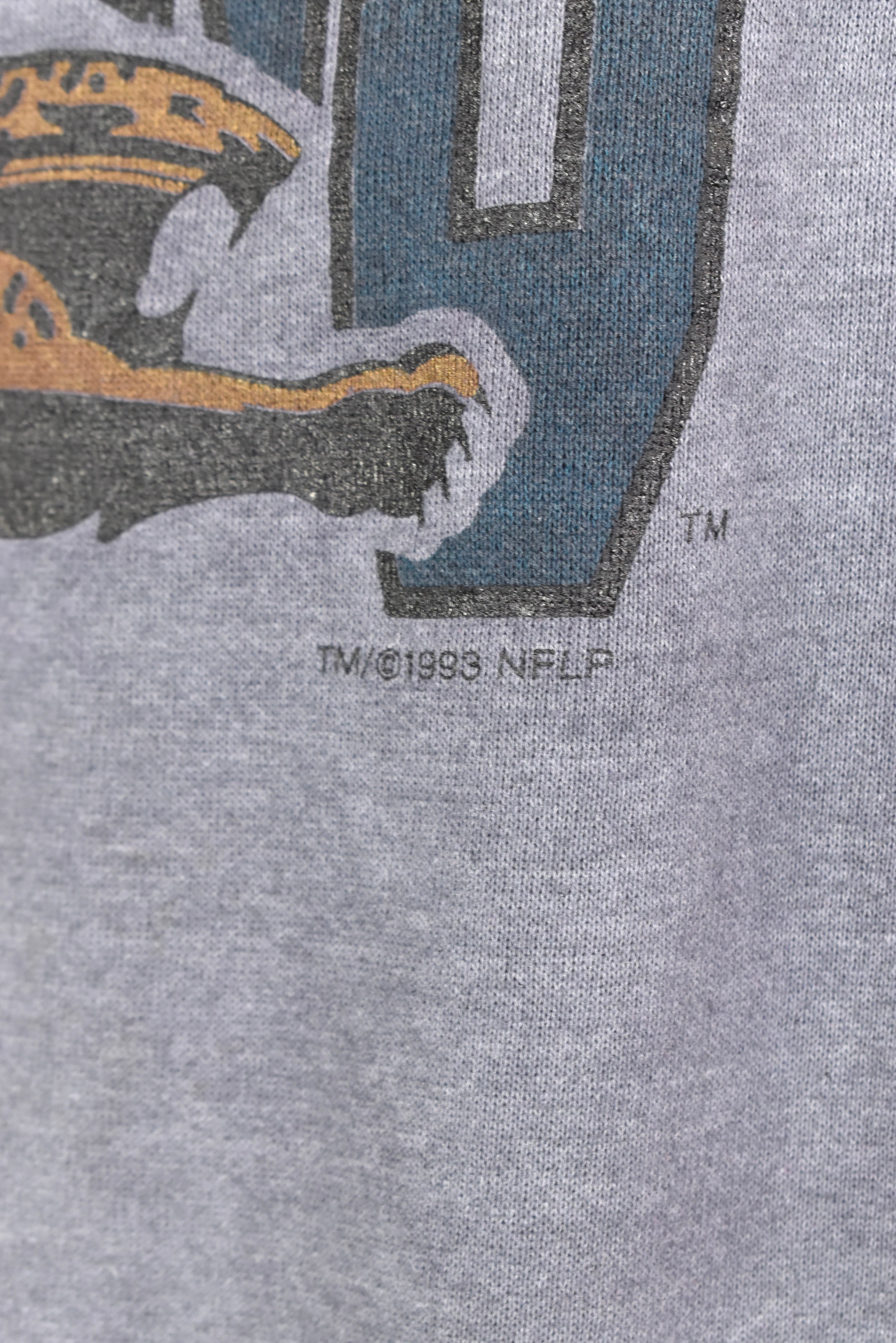 VINTAGE 1993 NFL JACKSONVILLE JAGUARS PURPLE SWEATSHIRT | LARGE PRO SPORT