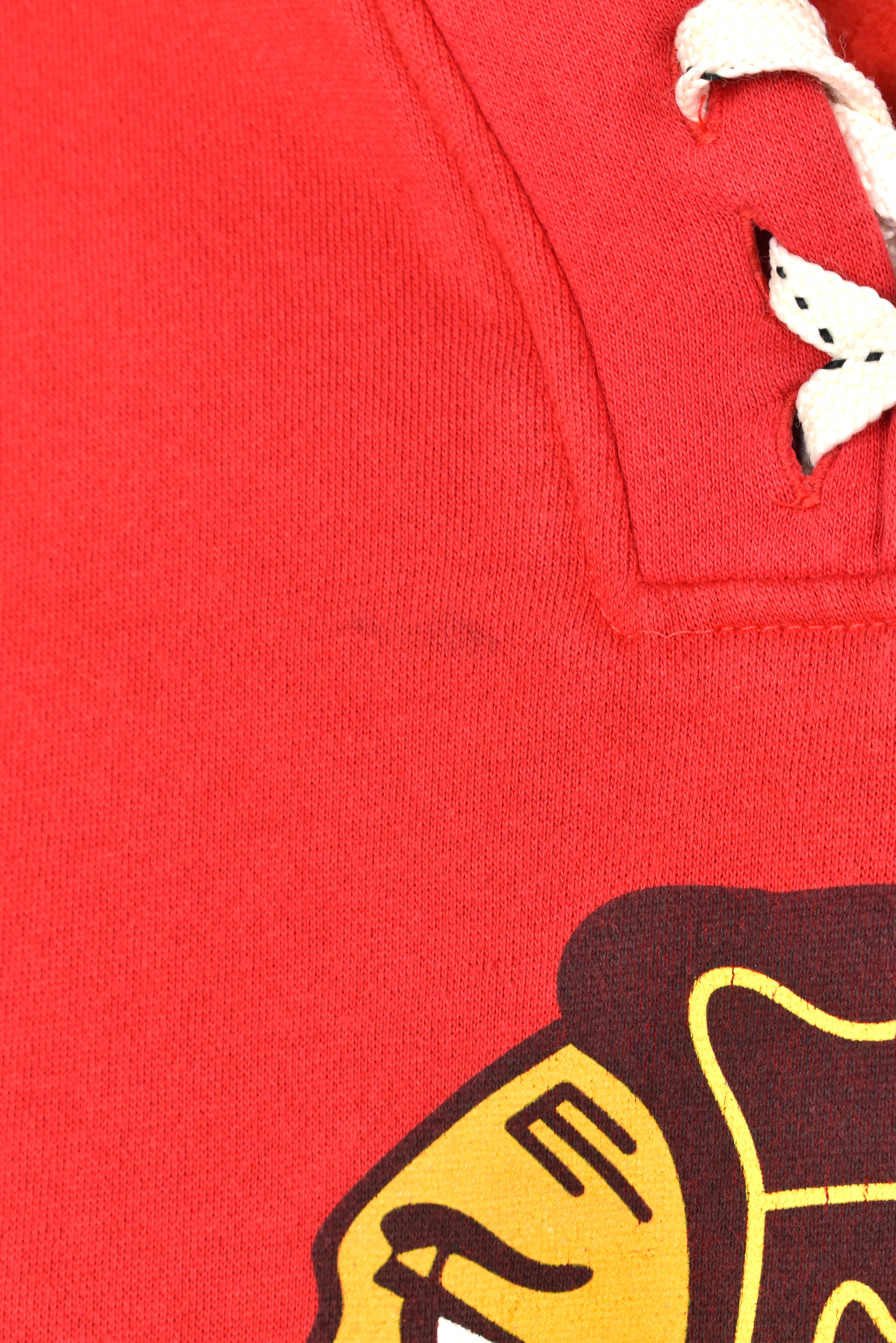 Vintage Chicago Blackhawks hoodie, NHL graphic sweatshirt - large, red PRO SPORT