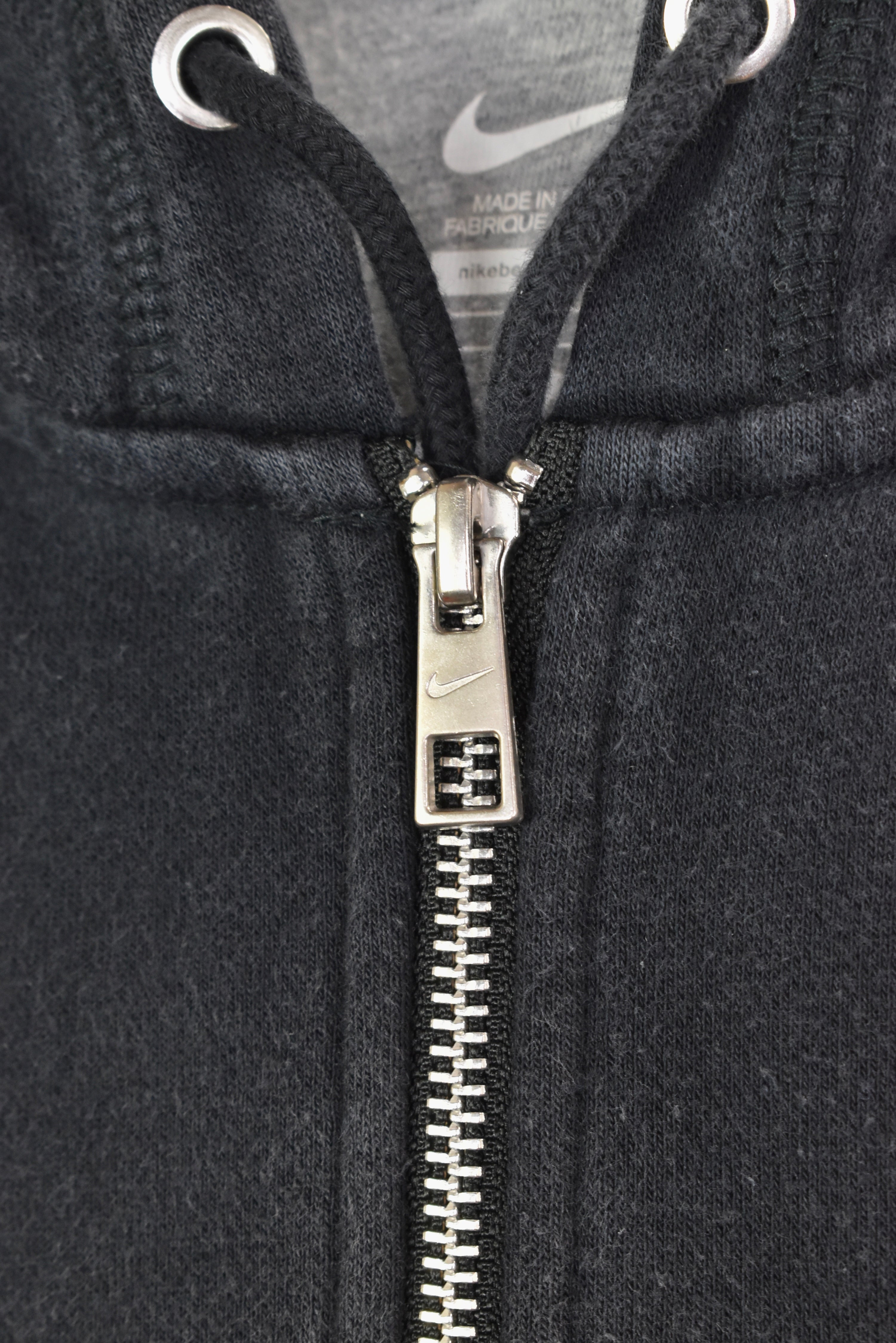 Vintage Nike hoodie, long sleeve embroidered sweatshirt - medium, black NIKE