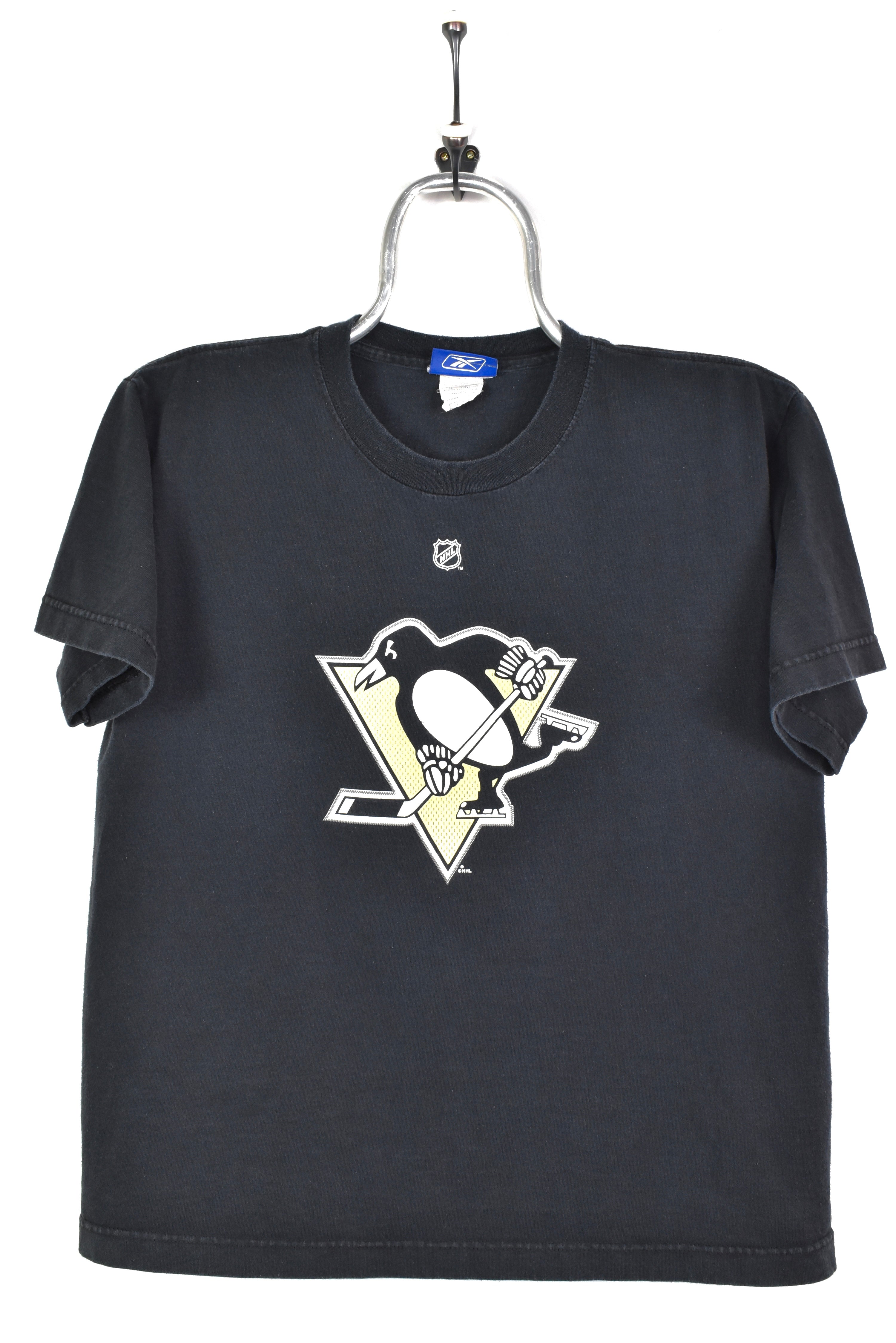 VINTAGE NHL PITTSBURGH PENGUINS BLACK T-SHIRT | SMALL PRO SPORT