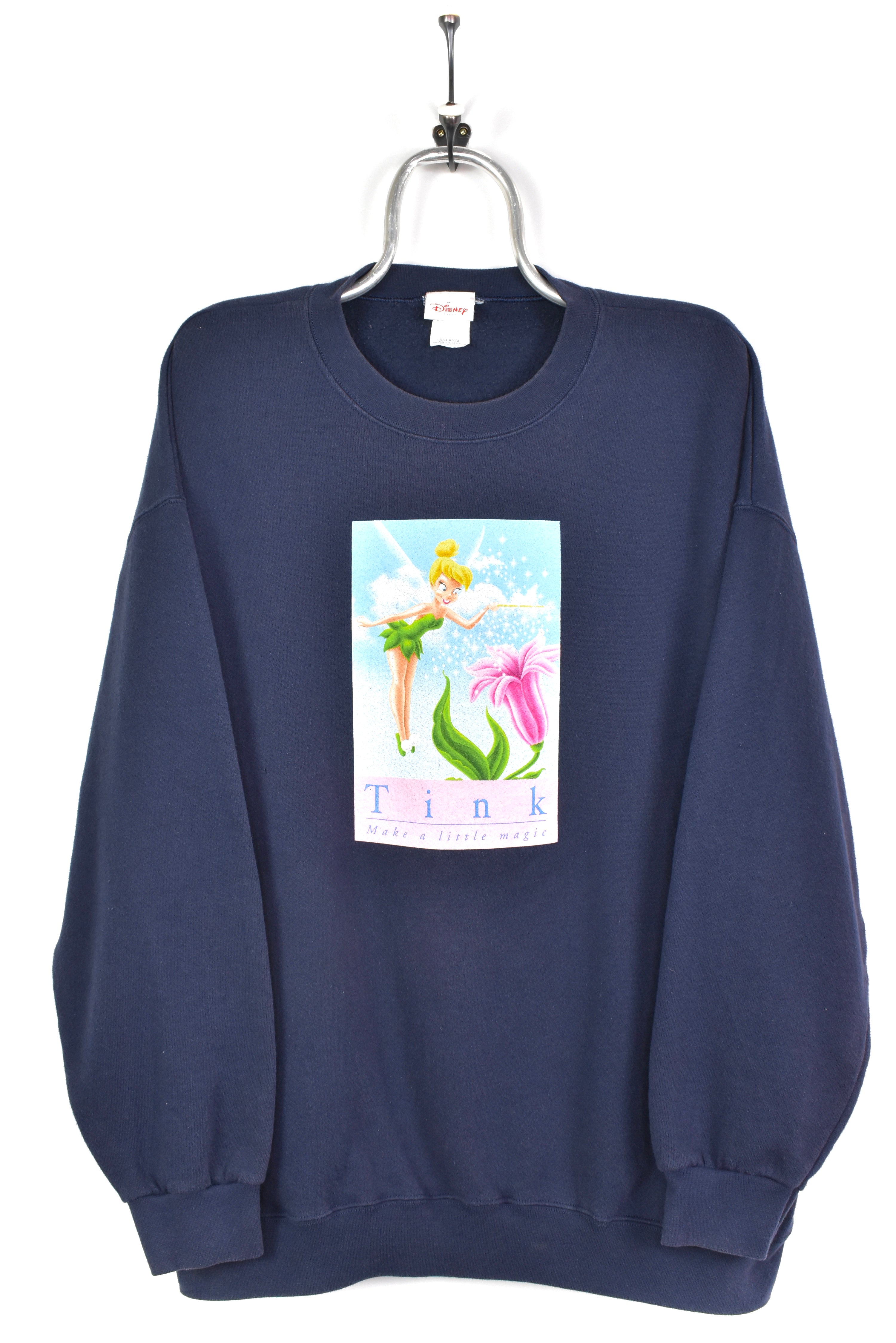 VINTAGE DISNEY TINKERBELL NAVY SWEATSHIRT | XL DISNEY / CARTOON