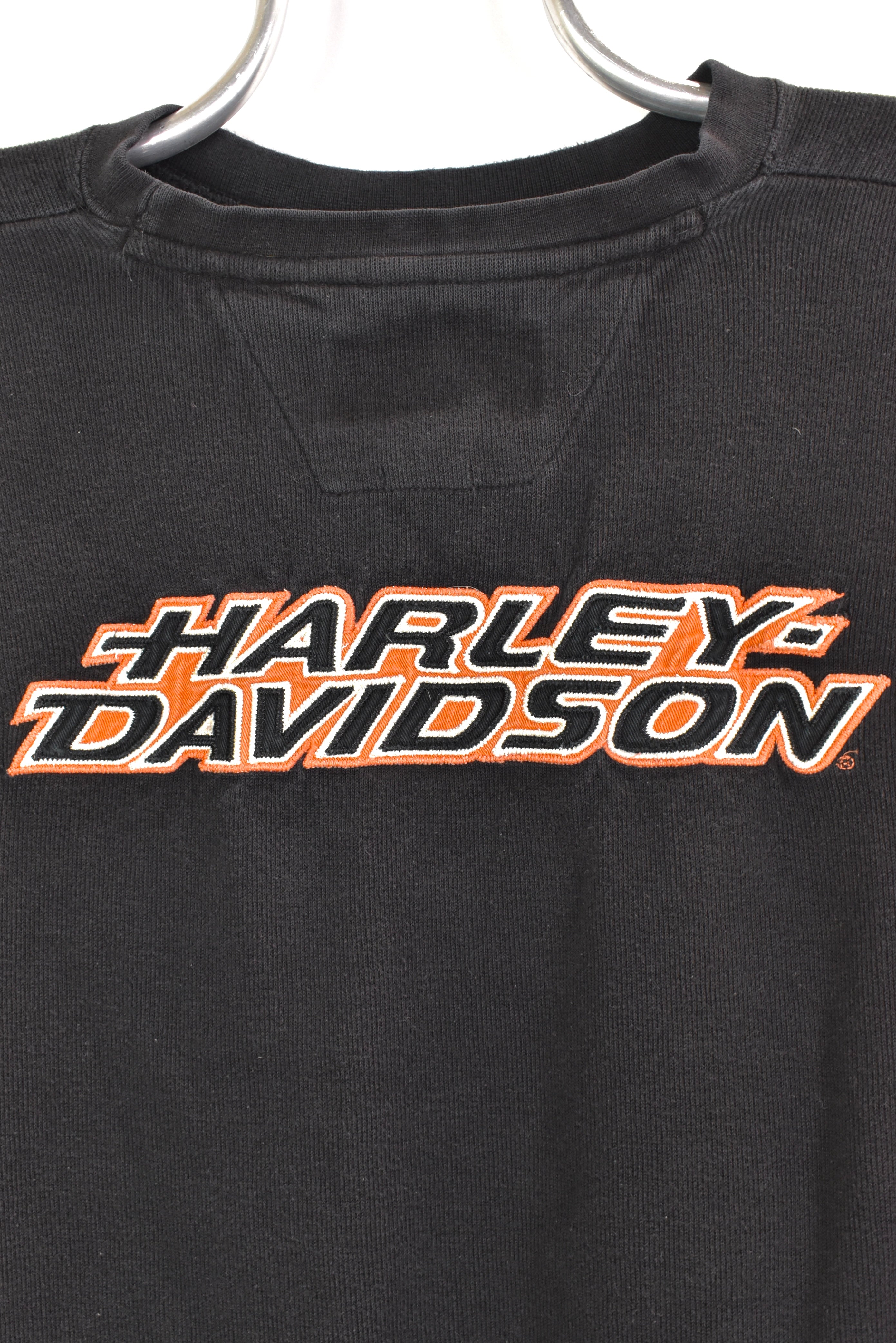 Vintage Women's Harley Davidson embroidered black sweatshirt | XL HARLEY DAVIDSON