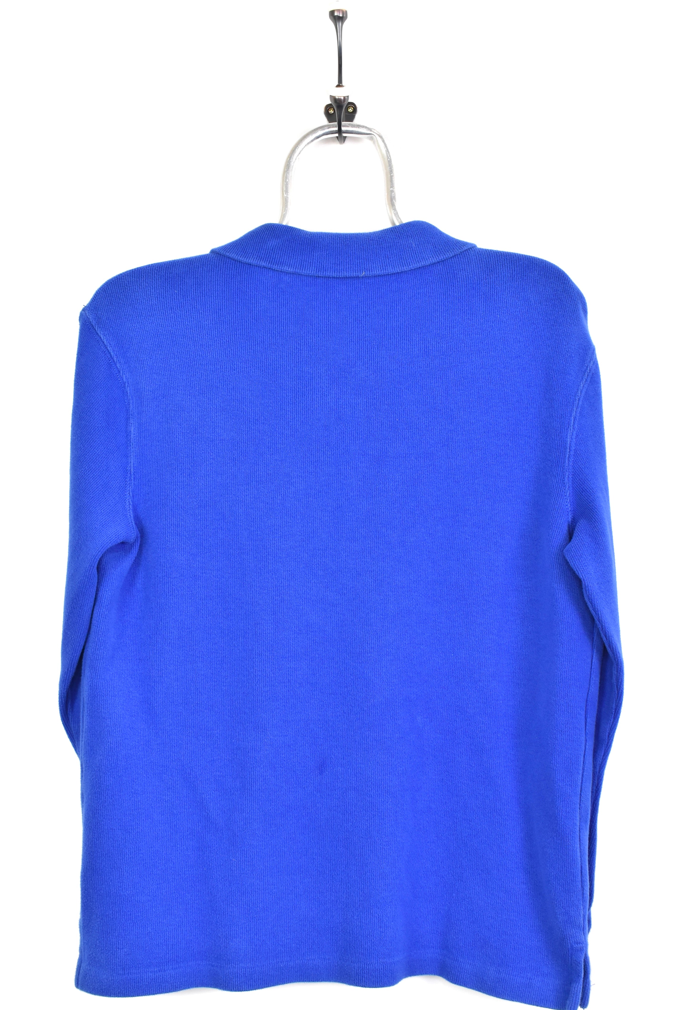 Vintage Ralph Lauren embroidered 1/4 zip blue sweatshirt | Small RALPH LAUREN
