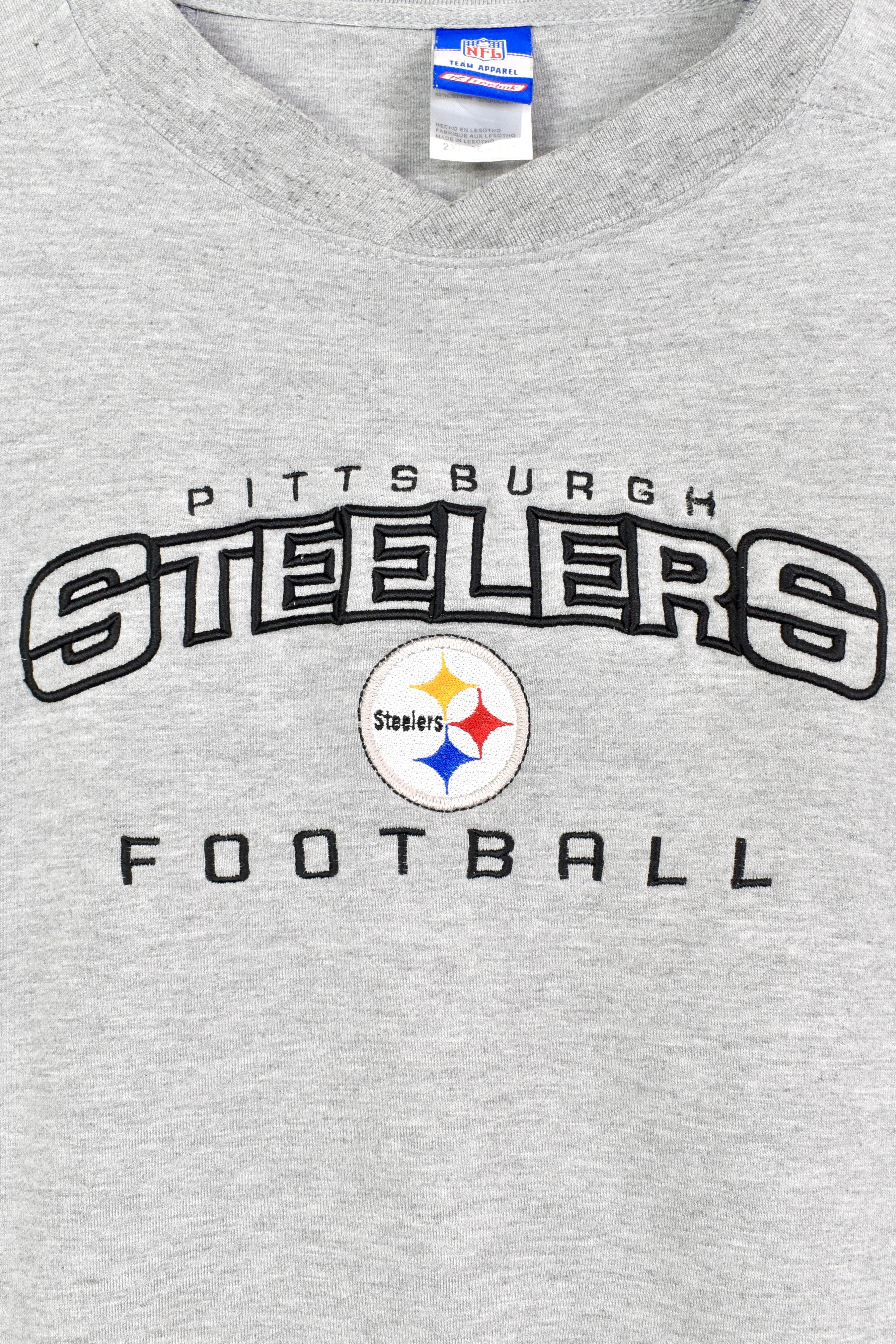 Vintage Pittsburgh Steelers sweatshirt, NFL embroidered crewneck - XXXL, grey PRO SPORT