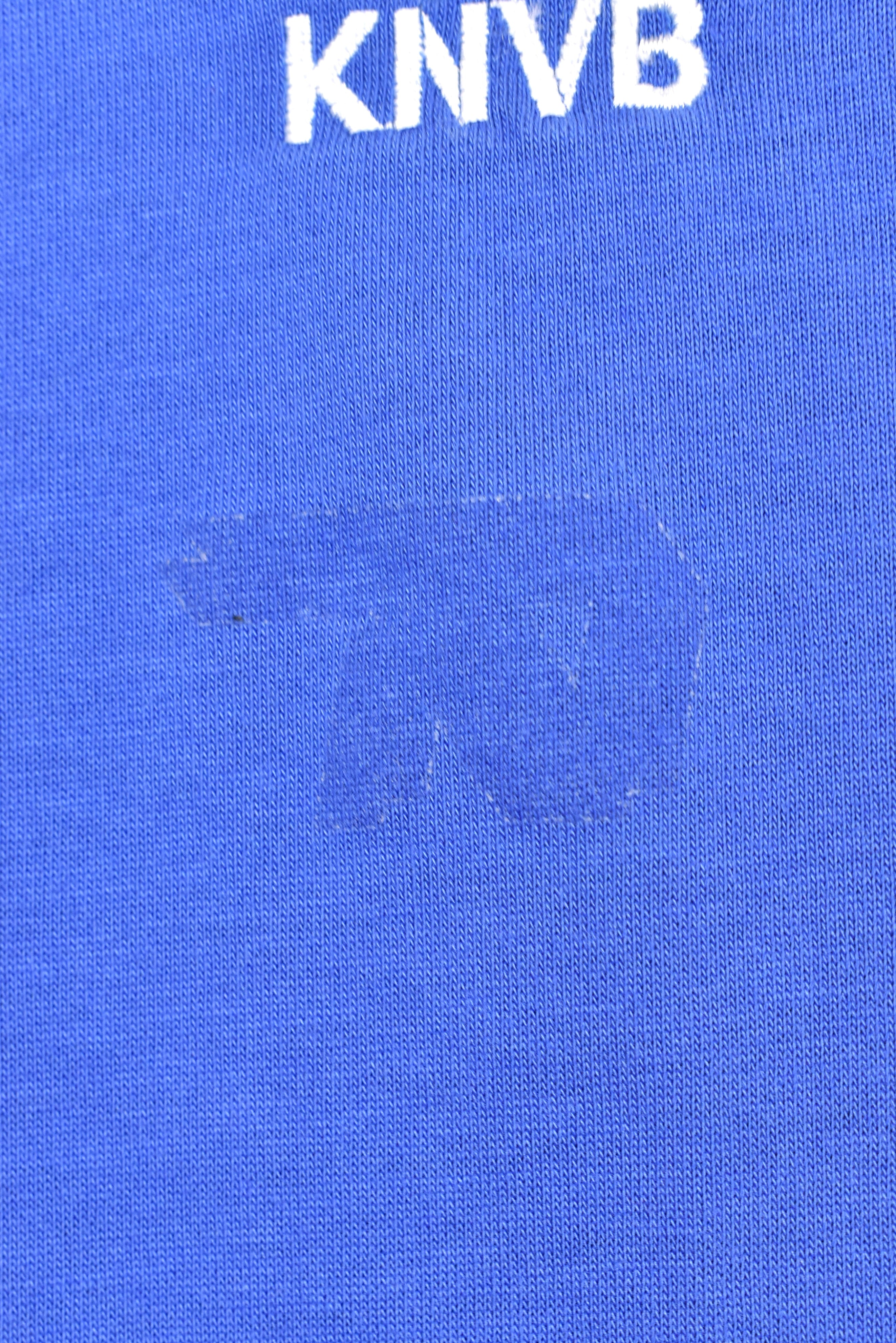 Vintage Nike polo shirt, blue soccer embroidered tee - AU M NIKE