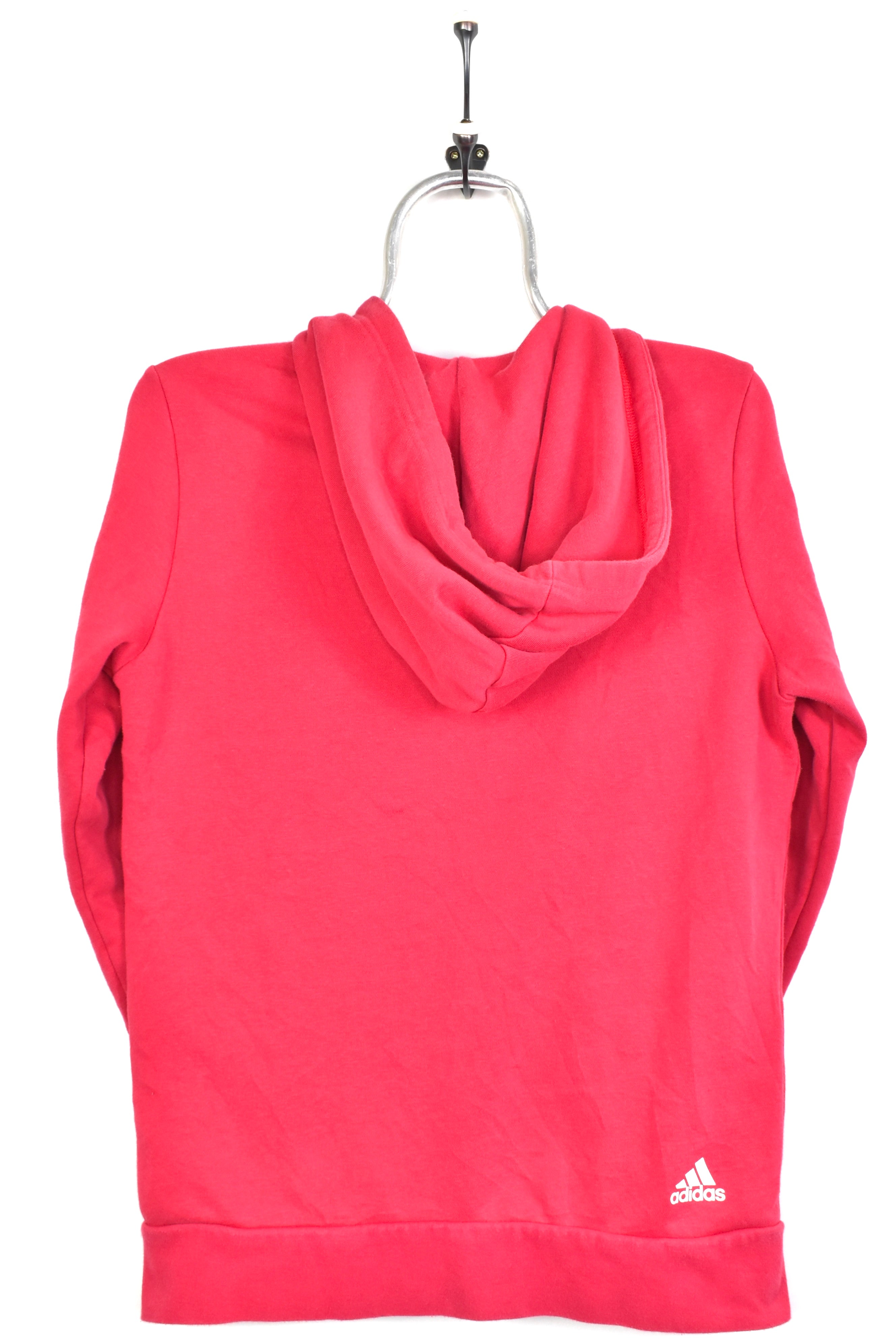 Women's modern Adidas hoodie, full zip hooded sweatshirt - medium, pink ADIDAS