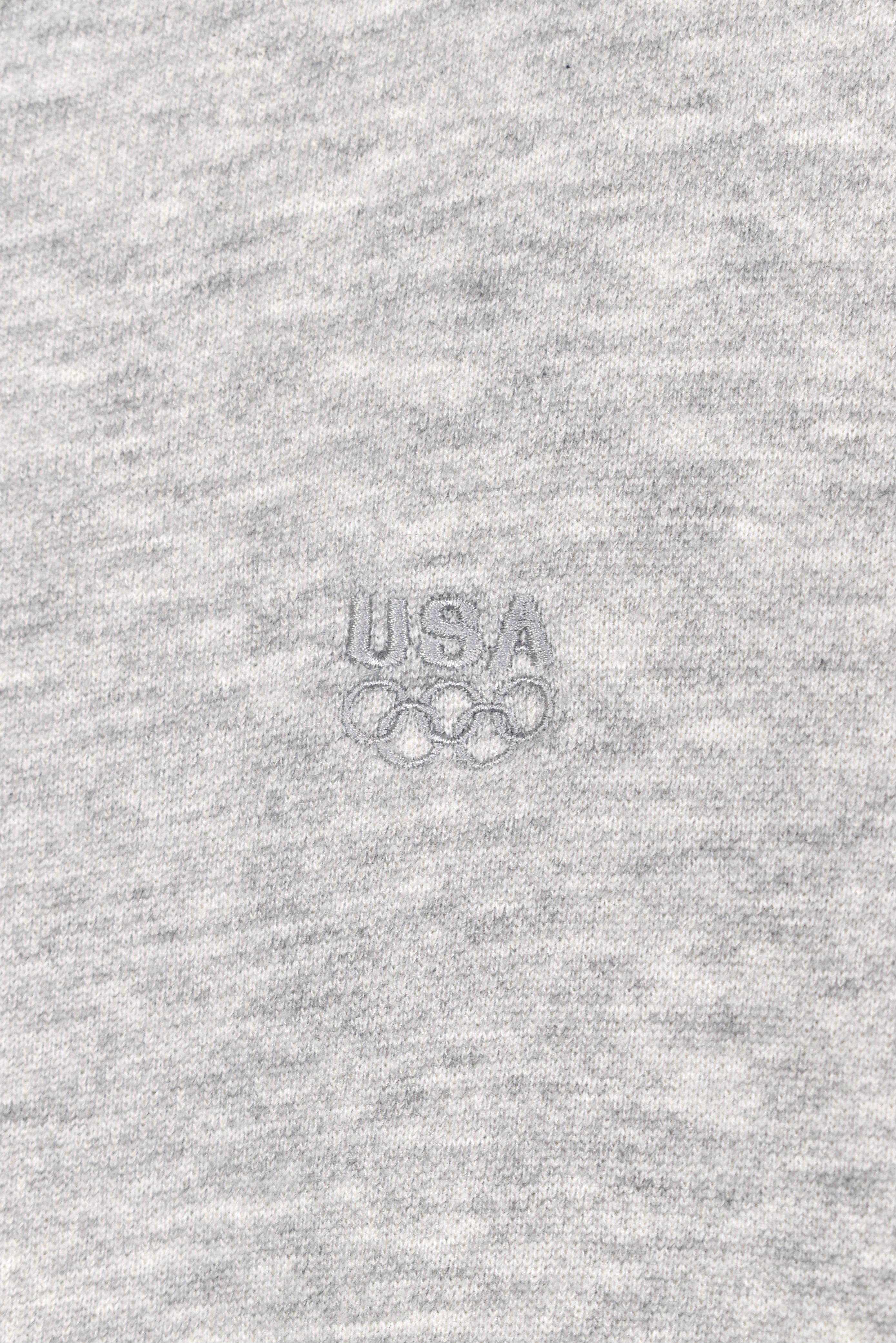 Vintage USA Olympic team embroidered grey sweatshirt | XL OTHER